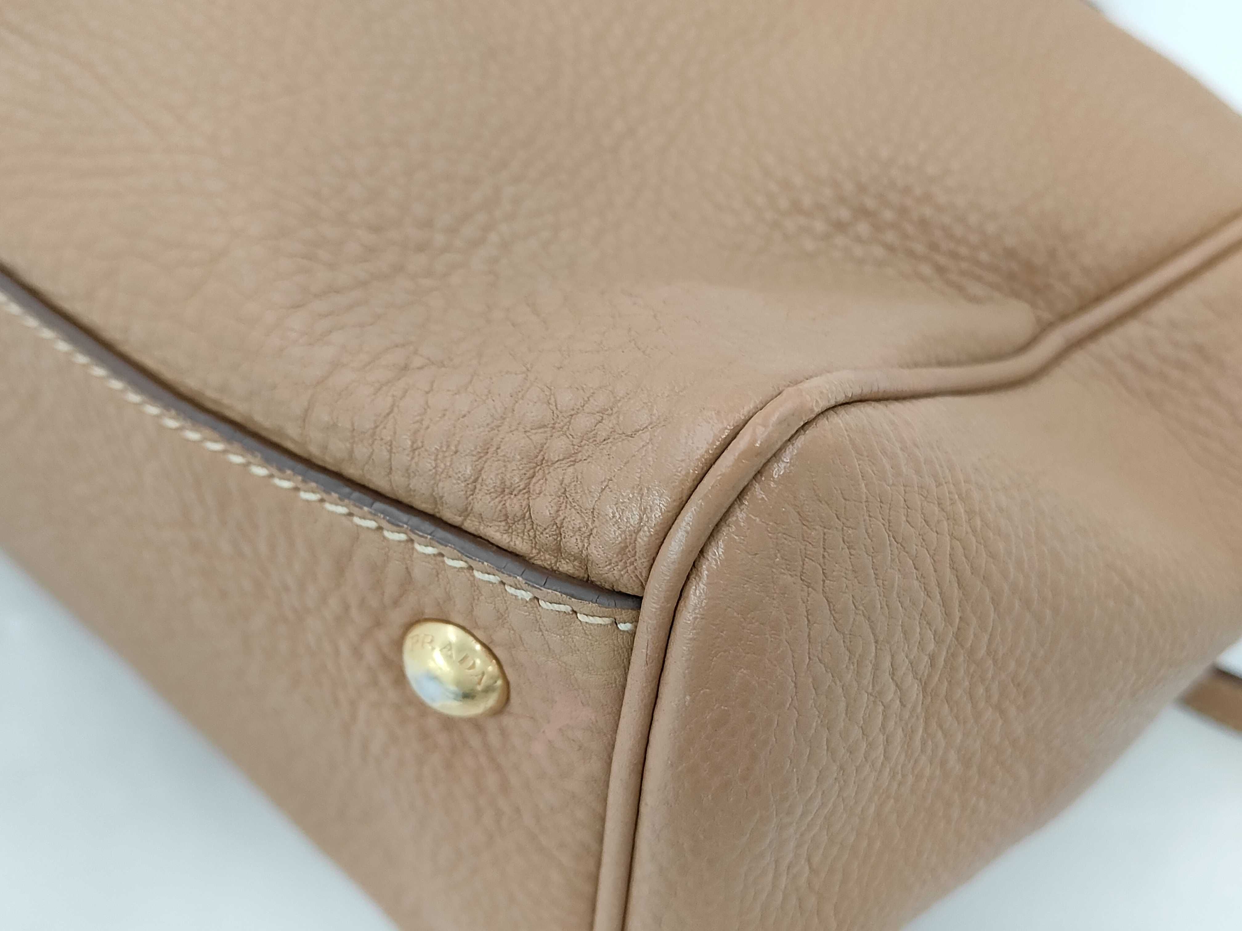 Soft Calfskin Leather Tote Shoulder Bag (Handbag) — view 4
