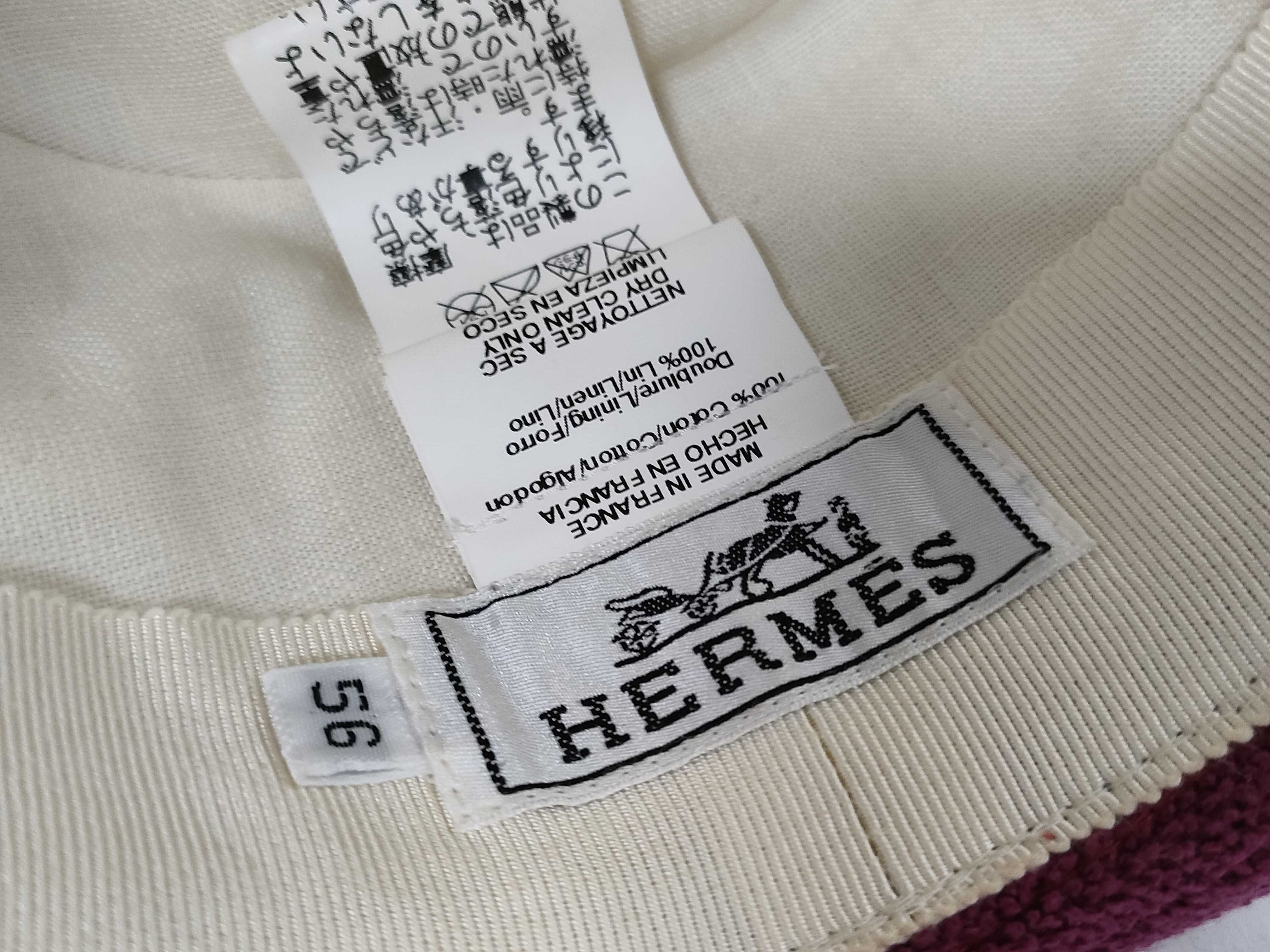 Cleaned Cotton Fedora Hat, Rose Purple, Hermes Other Accessories — view 4