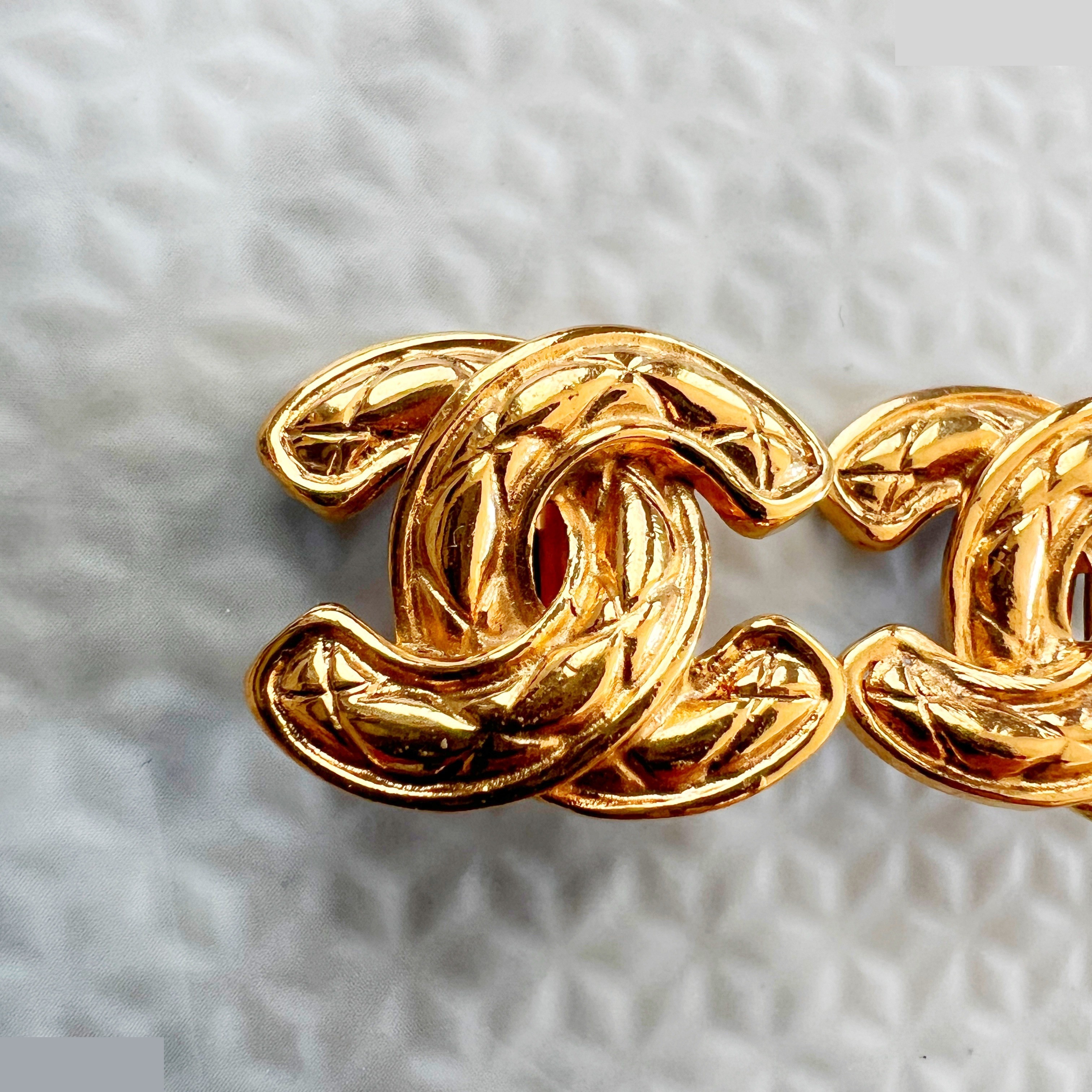 Matelassé Coco Mark Earrings, 2433 Stamp — view 3