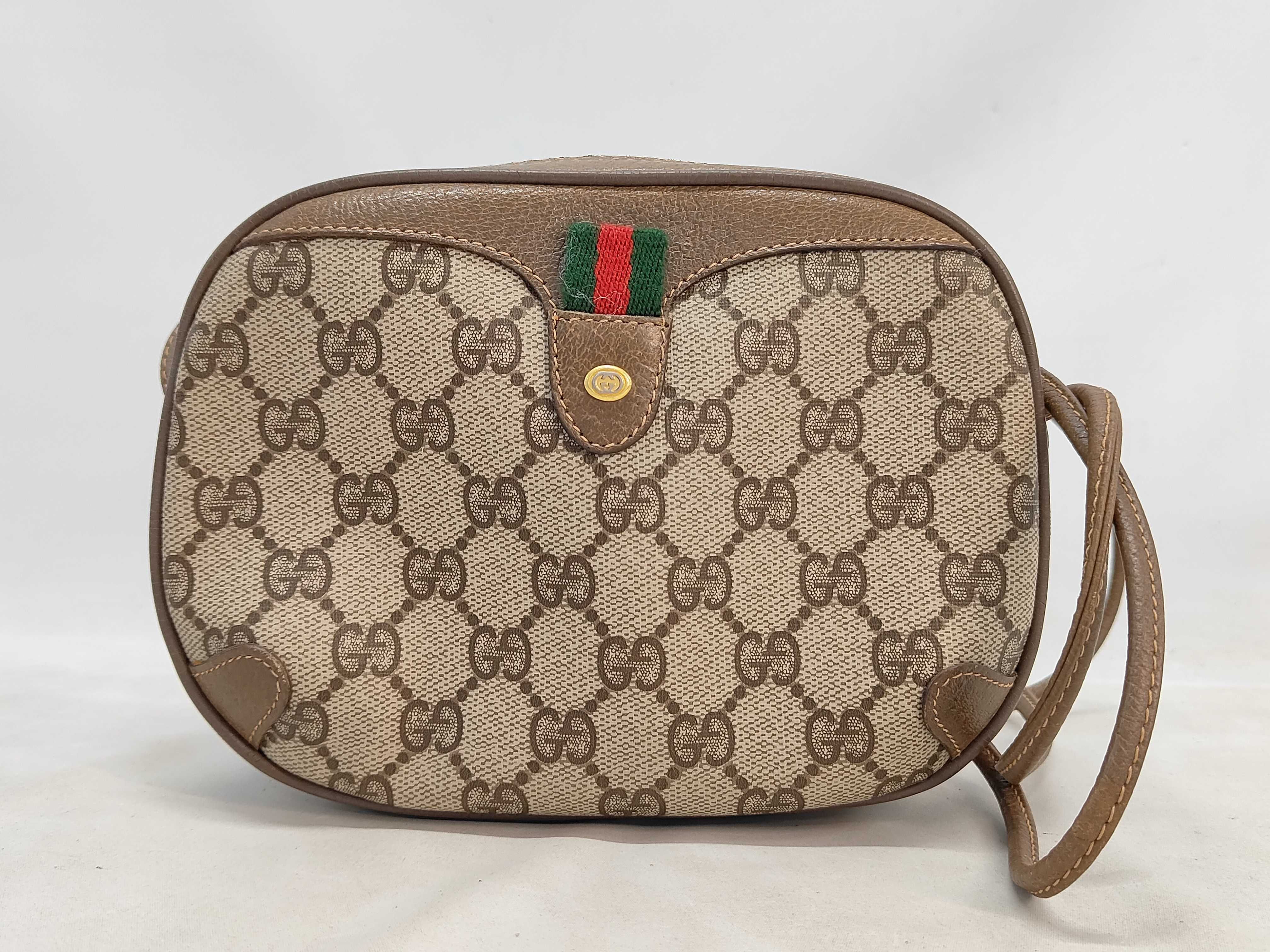 GG Canvas 39.02.066 Shoulder Bag, Sherry Line Shoulder Bag