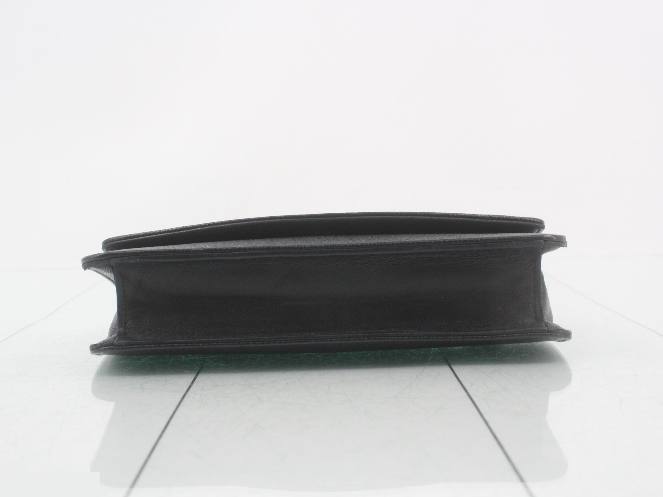 Long wallet, black, caviar leather — view 3