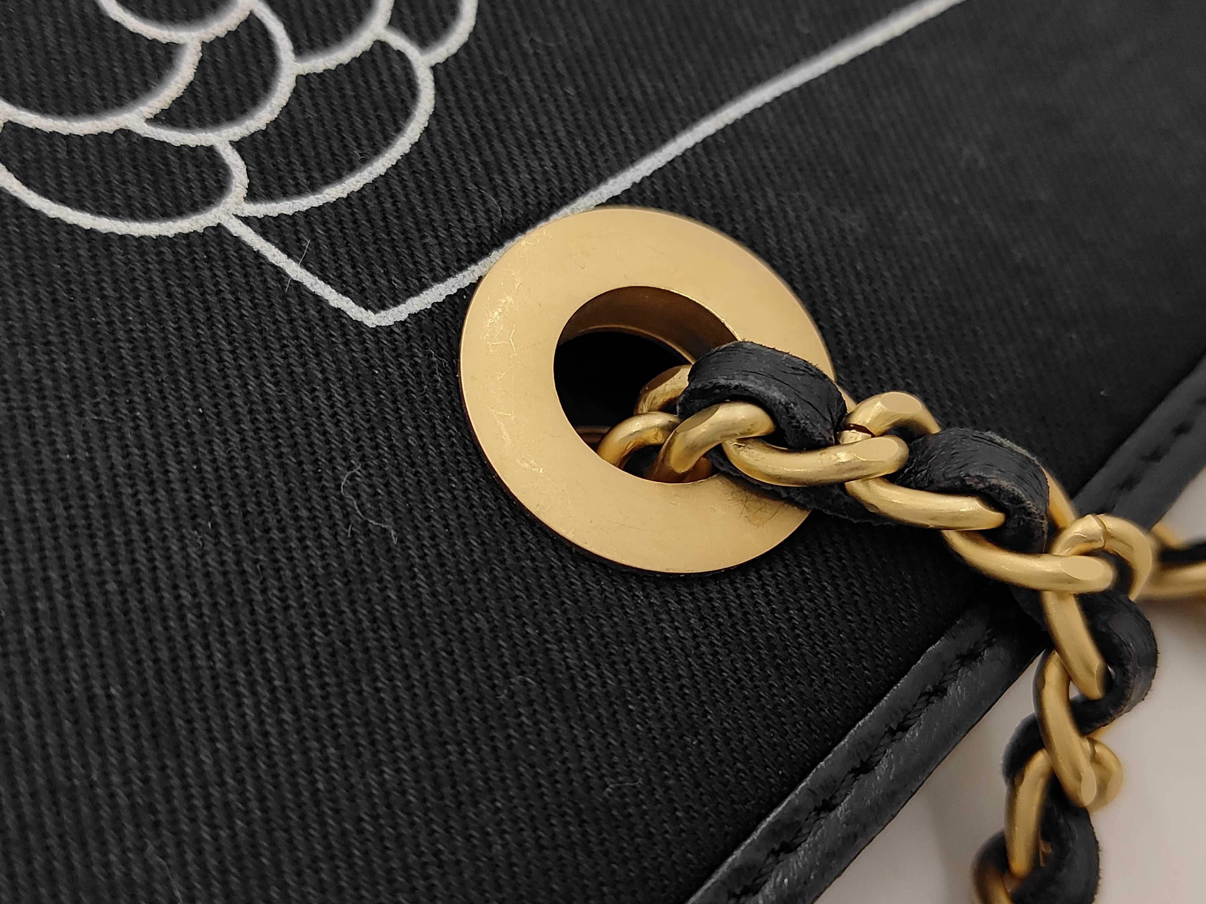 cotton black tote bag — view 7