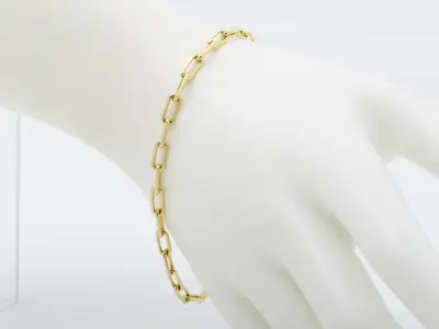 Santos 750YG 9.2g Bracelet, Wrist Circumference Approx. 19cm