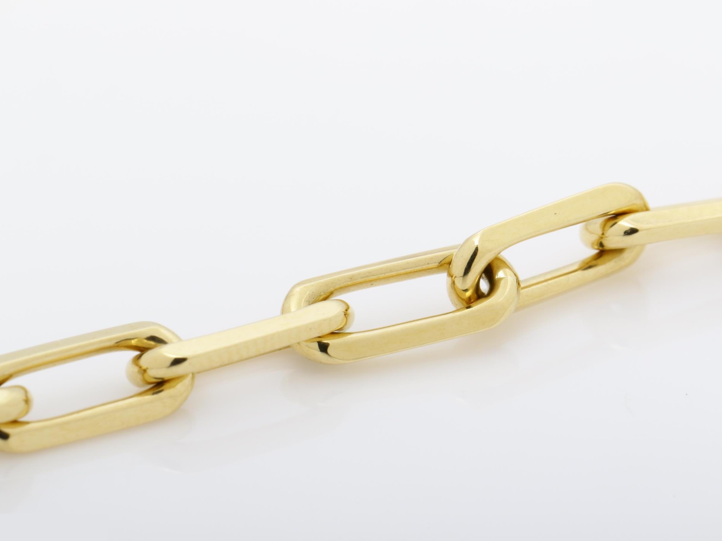 Santos 750YG 9.2g Bracelet, Wrist Circumference Approx. 19cm — view 2
