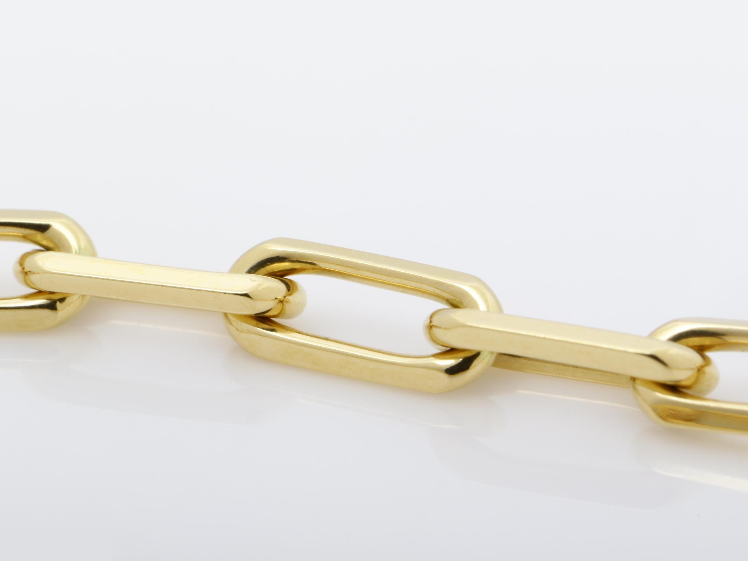 Santos 750YG 9.2g Bracelet, Wrist Circumference Approx. 19cm — view 3