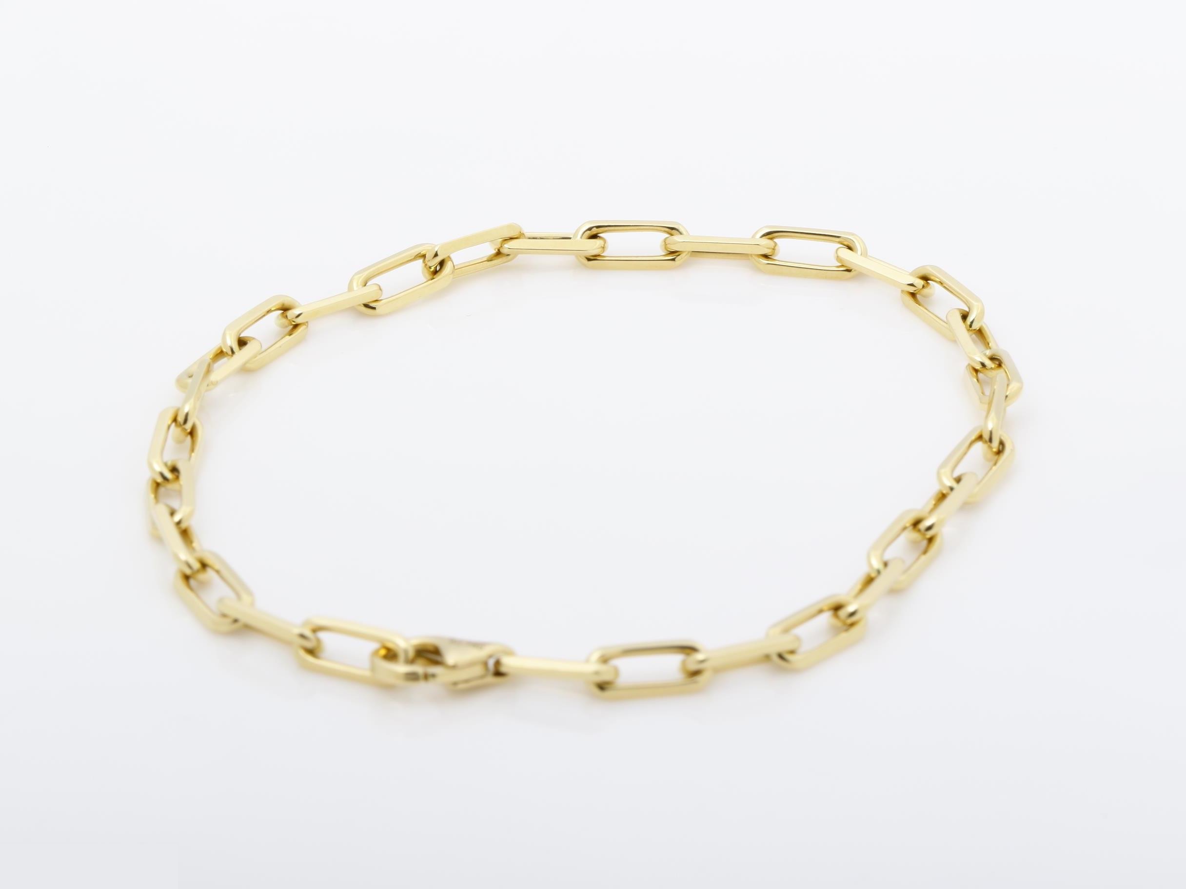 Santos 750YG 9.2g Bracelet, Wrist Circumference Approx. 19cm — view 4