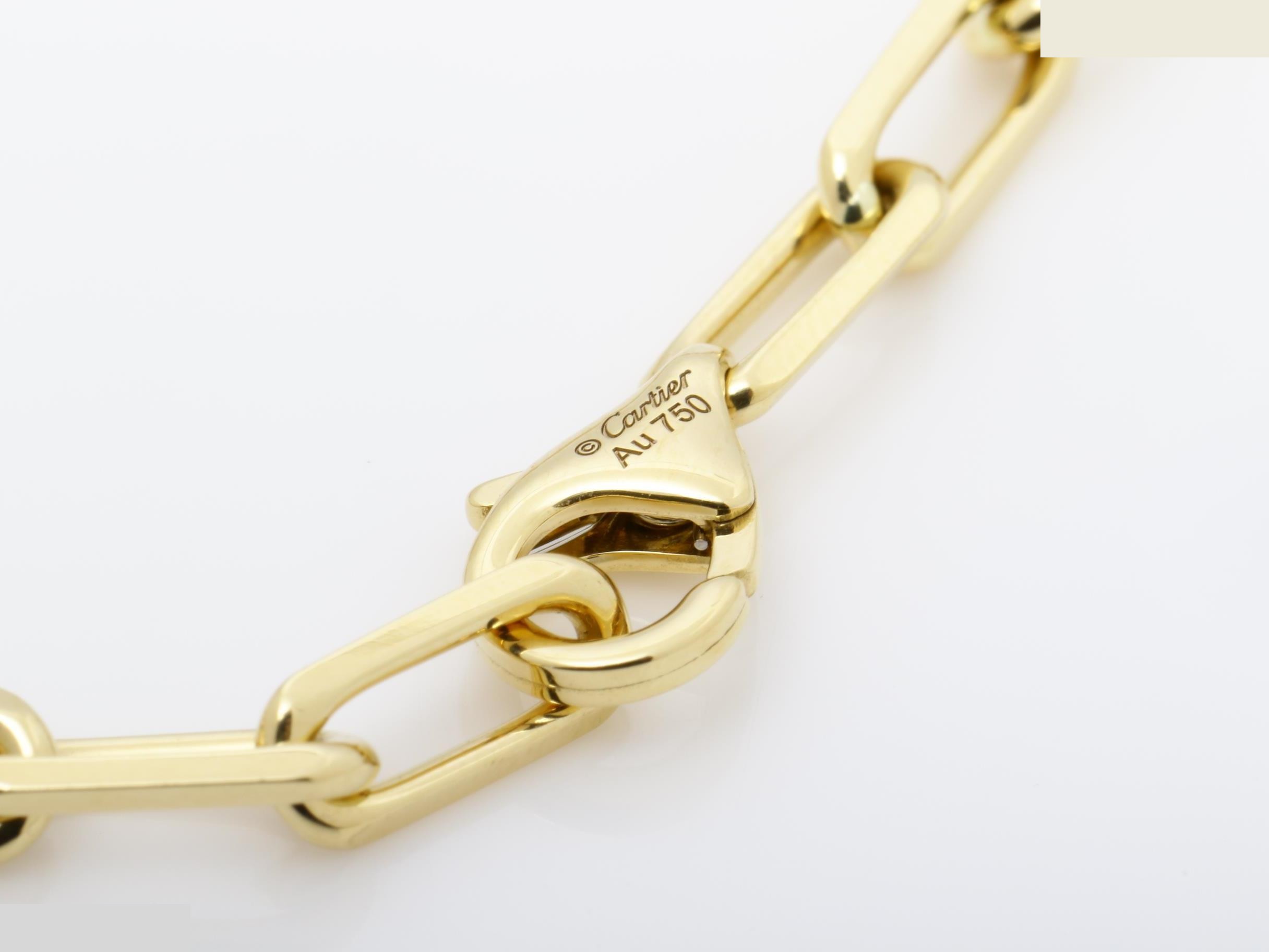 Santos 750YG 9.2g Bracelet, Wrist Circumference Approx. 19cm — view 5