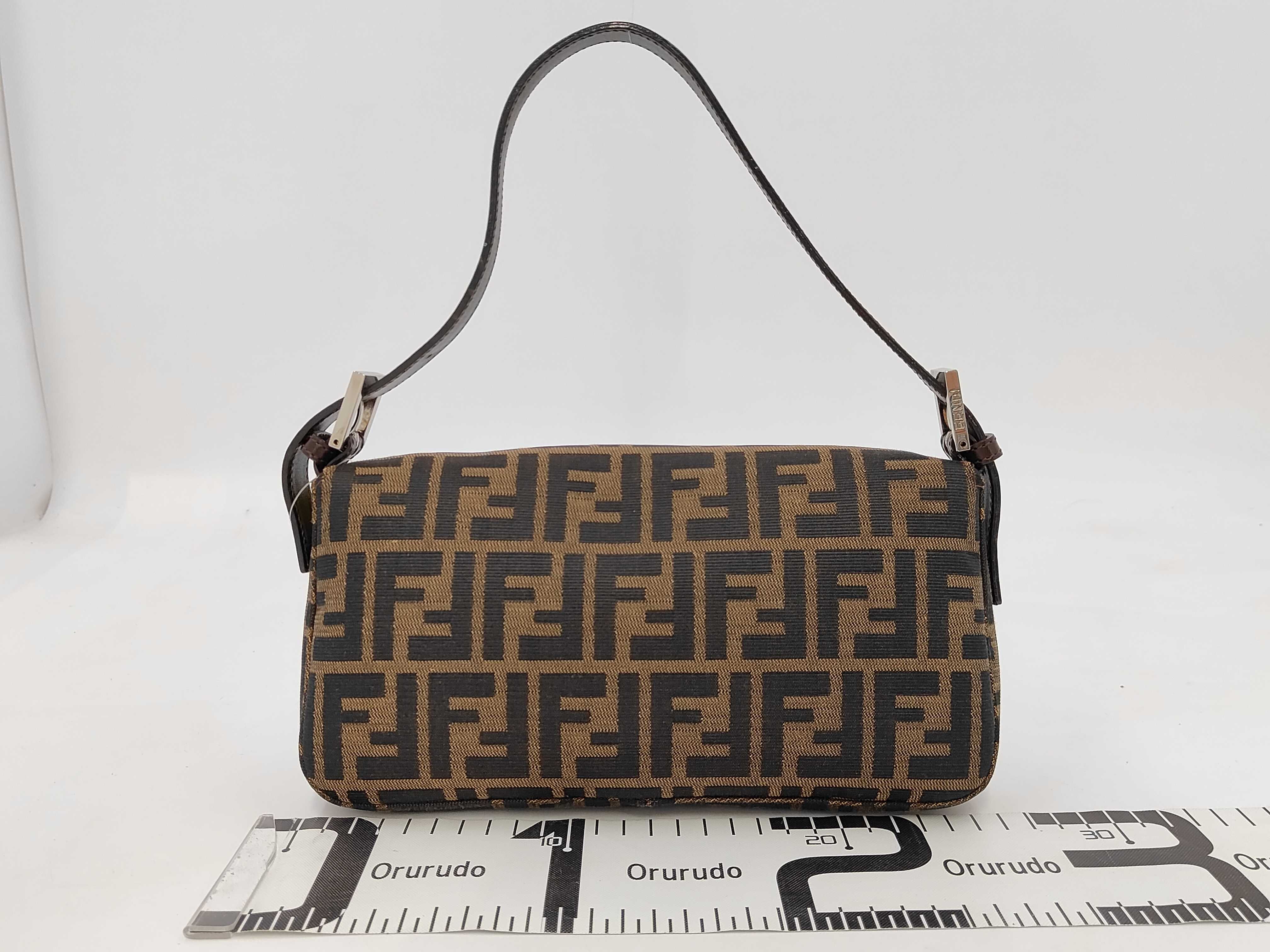 Zucca Baguette Fabric Leather Shoulder Bag — view 2