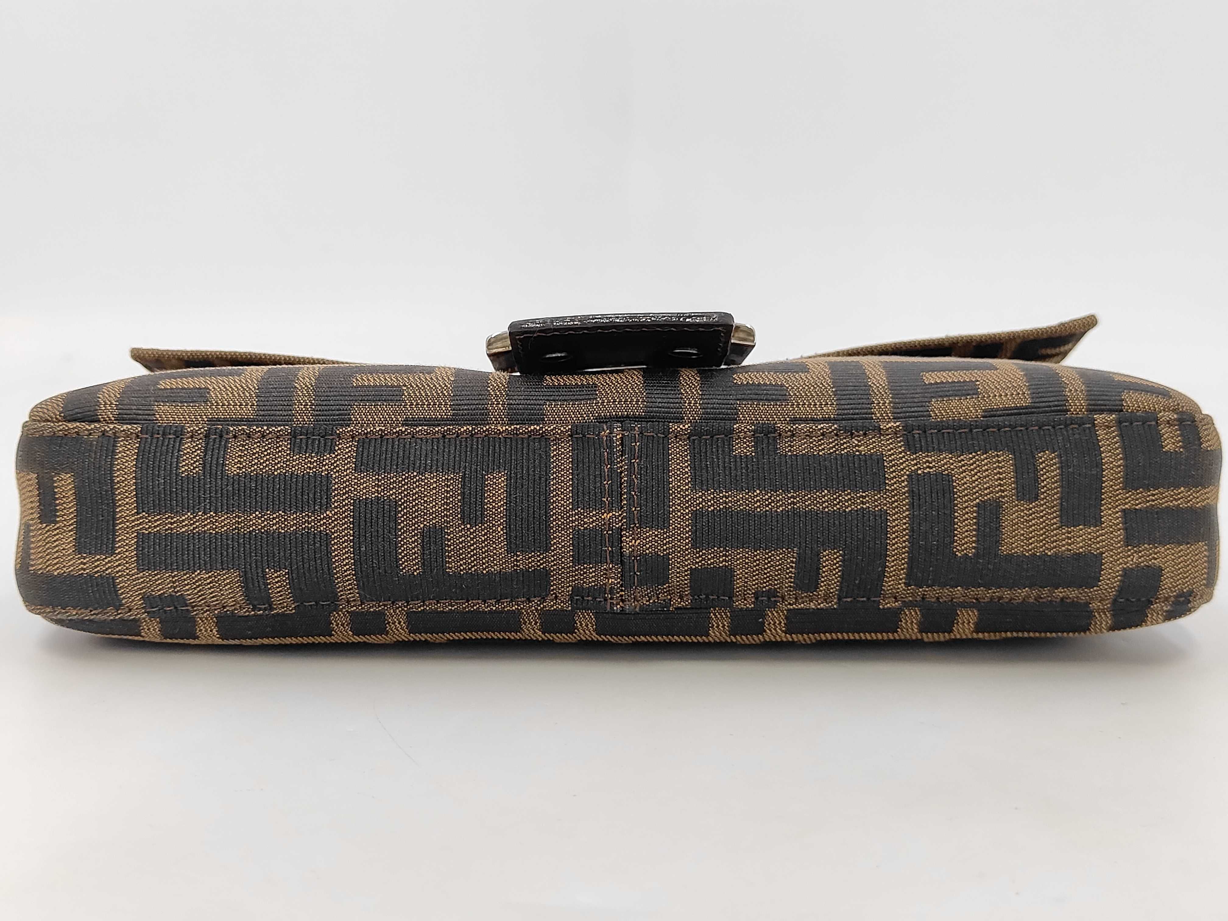 Zucca Baguette Fabric Leather Shoulder Bag — view 3