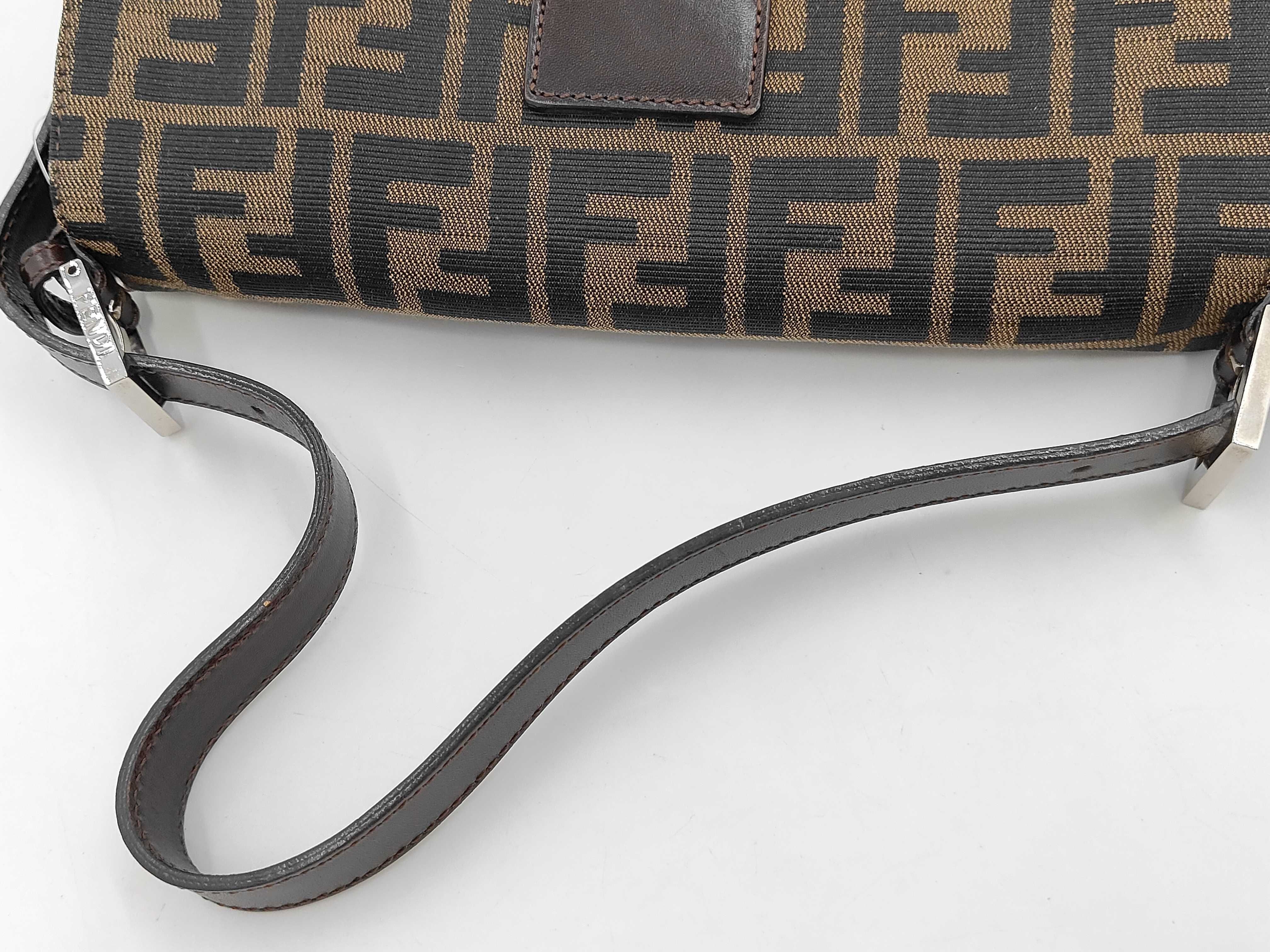 Zucca Baguette Fabric Leather Shoulder Bag — view 5
