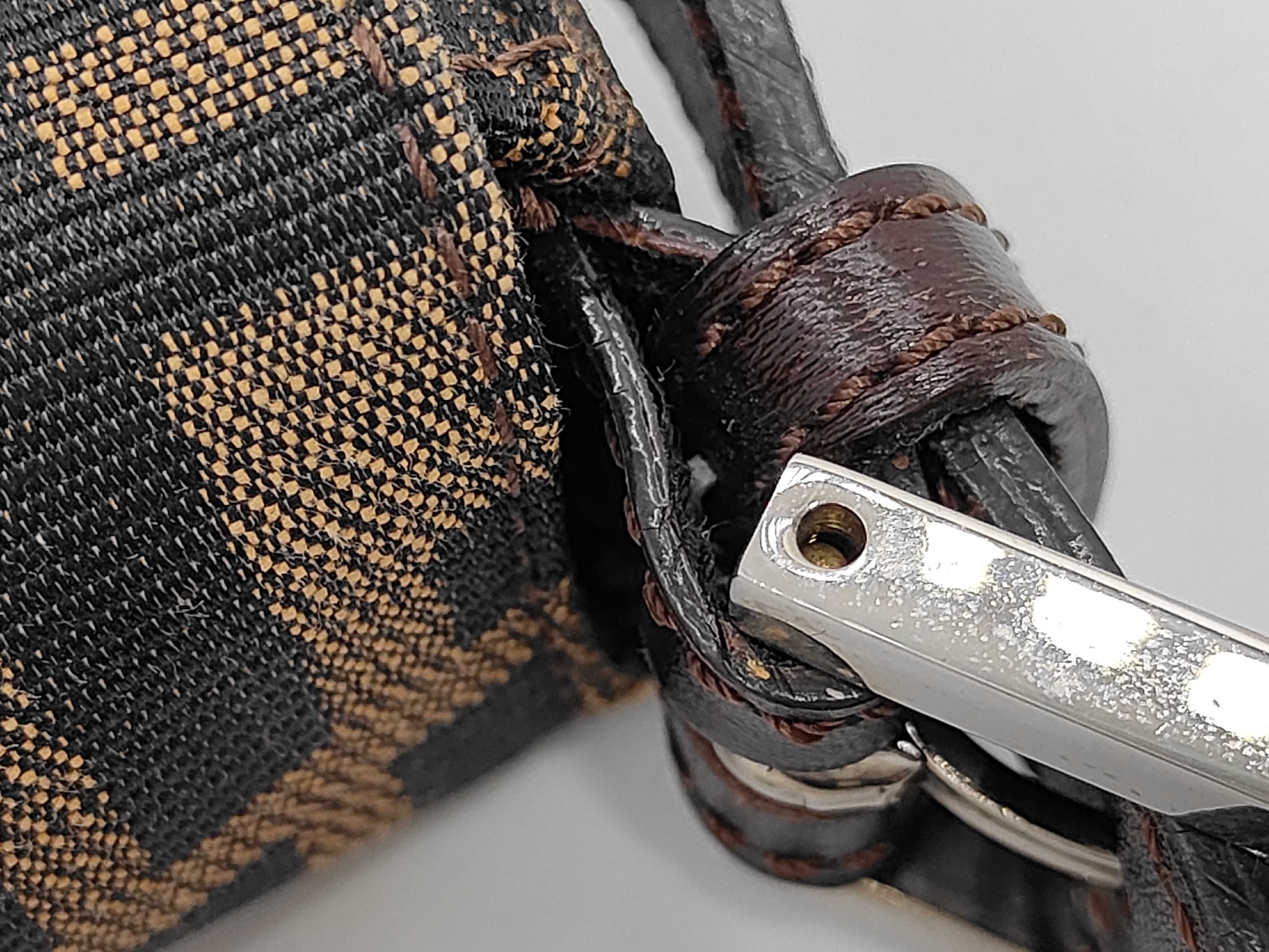 Zucca Baguette Fabric Leather Shoulder Bag — view 8