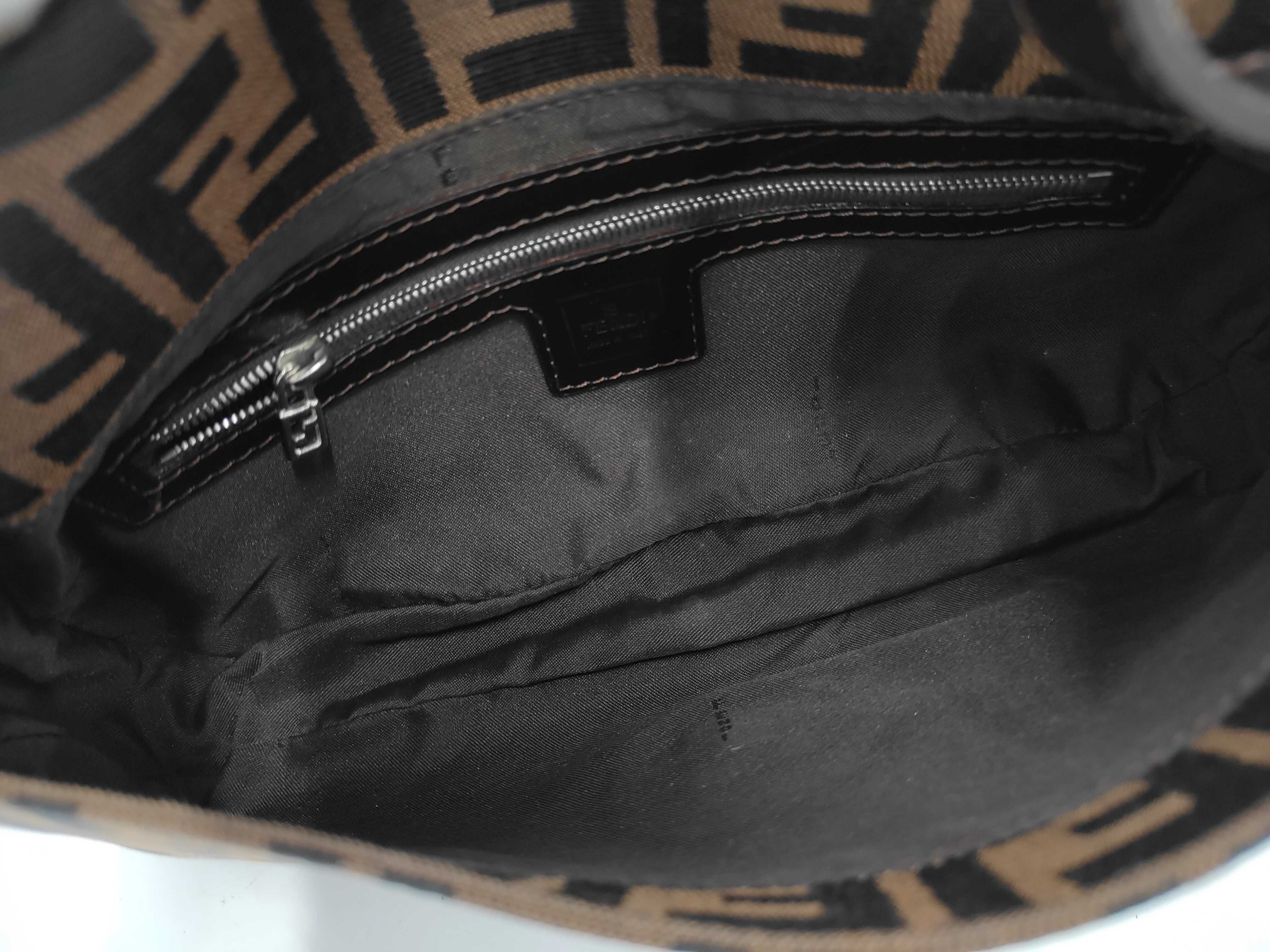 Zucca Baguette Fabric Leather Shoulder Bag — view 10