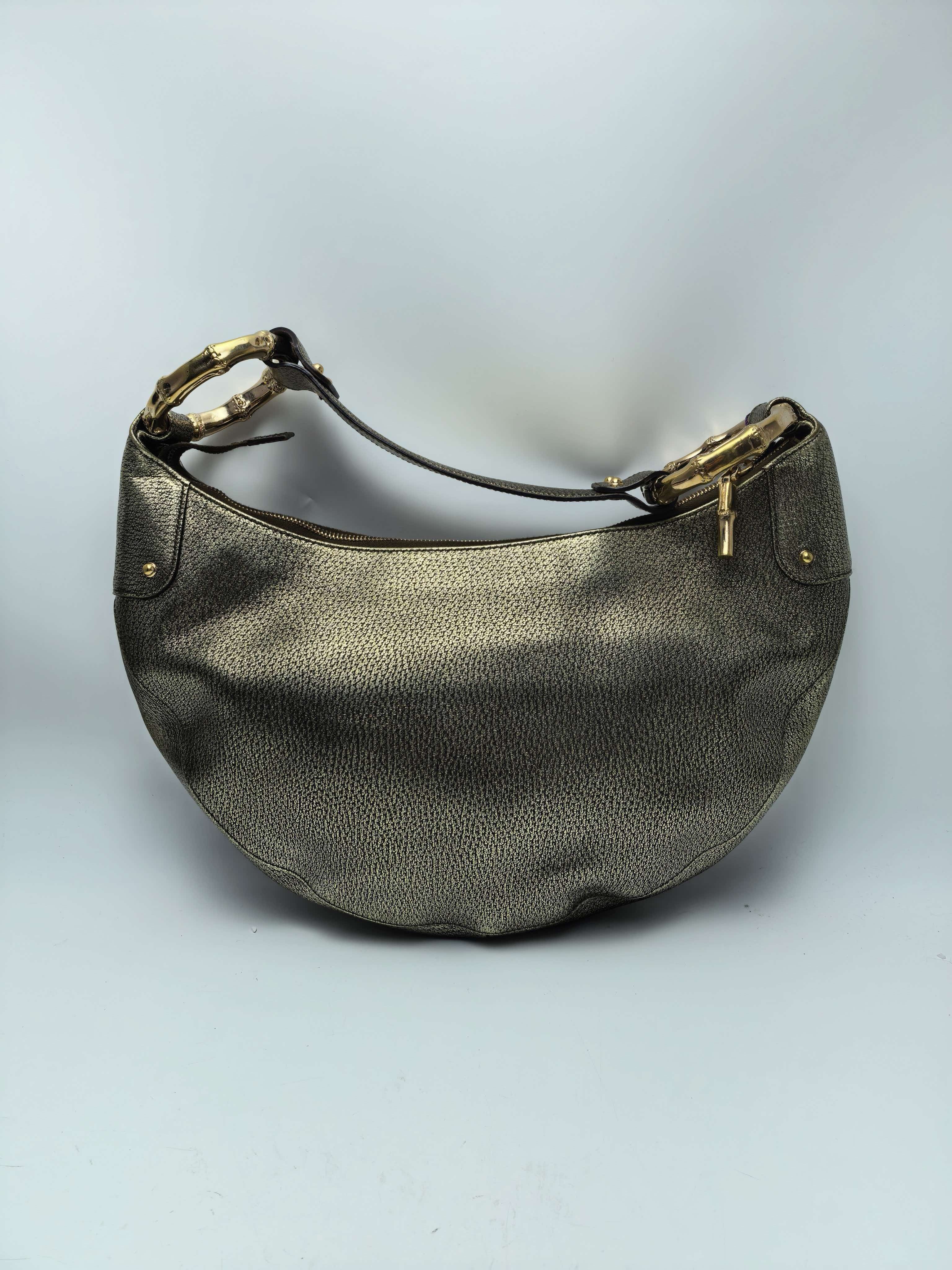 【*Shipped from: China*】GUCCI Bamboo Leather Handbag 131038 — view 2