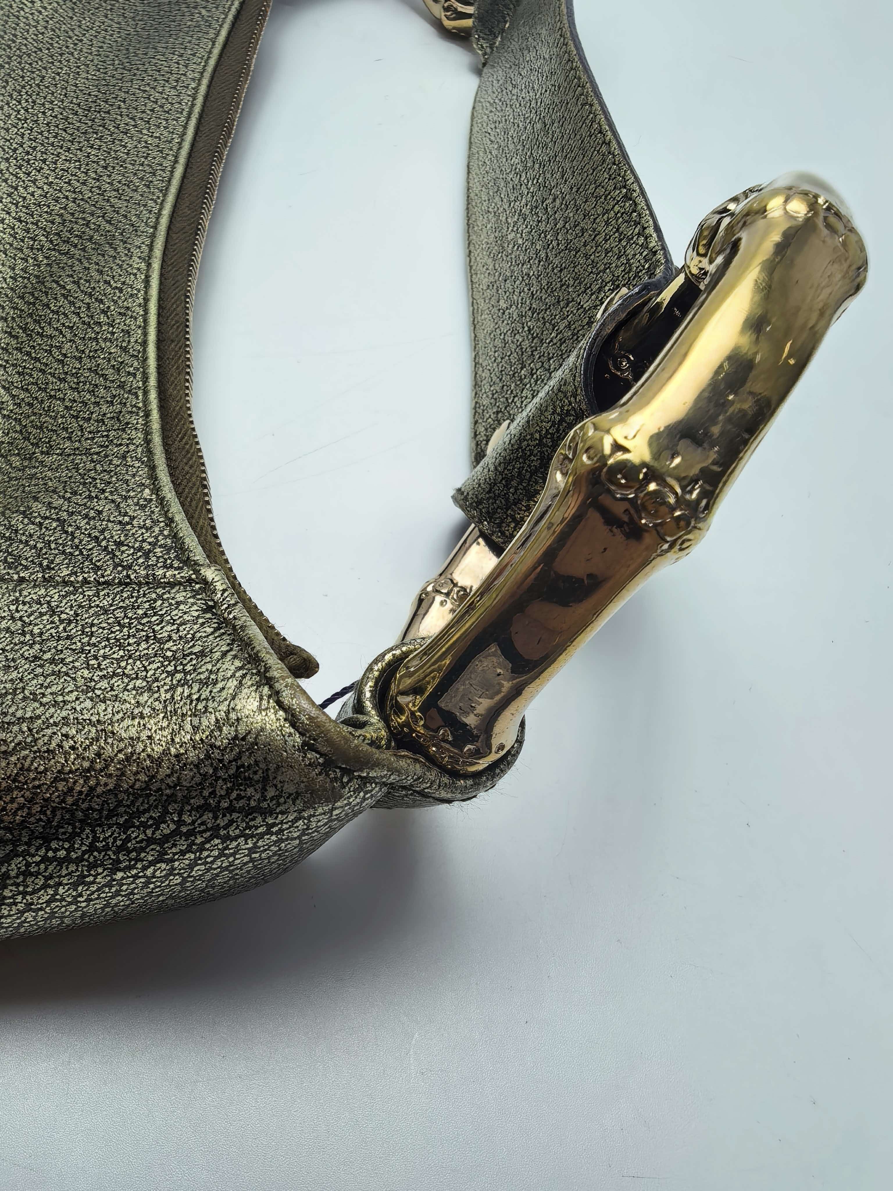 【*Shipped from: China*】GUCCI Bamboo Leather Handbag 131038 — view 13