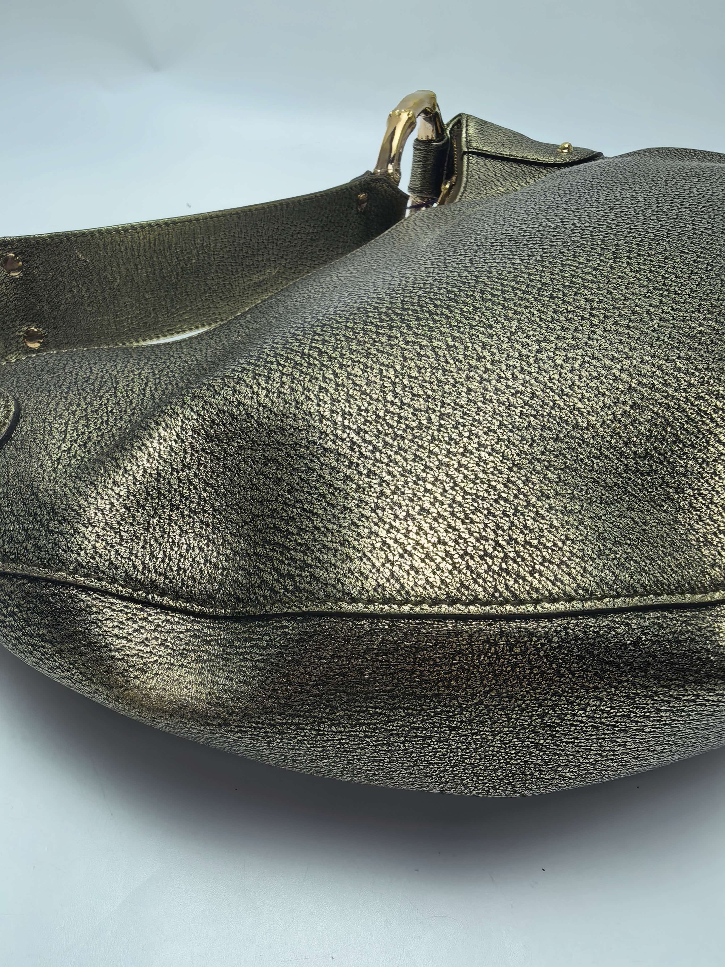 【*Shipped from: China*】GUCCI Bamboo Leather Handbag 131038 — view 3