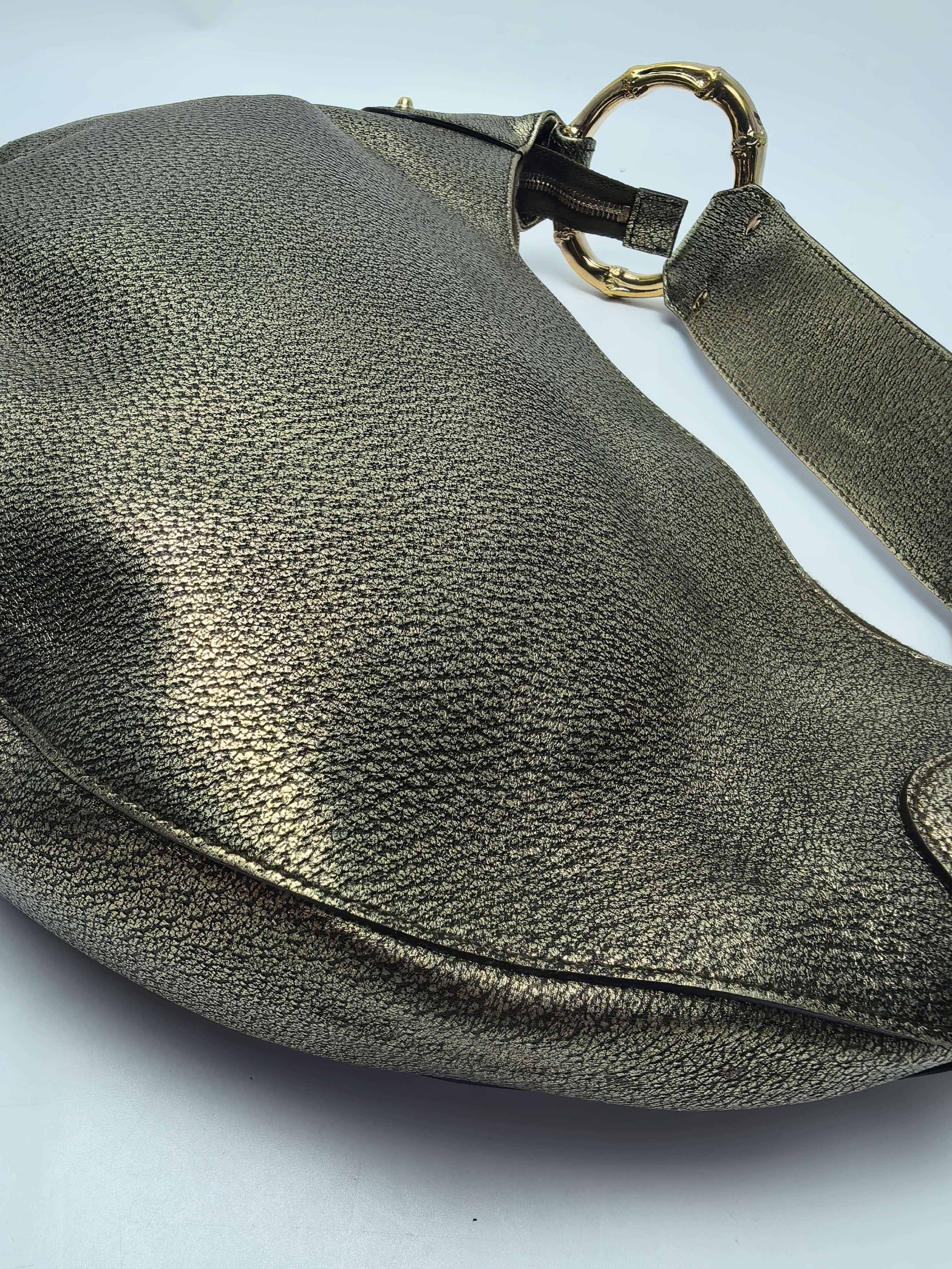 【*Shipped from: China*】GUCCI Bamboo Leather Handbag 131038 — view 4