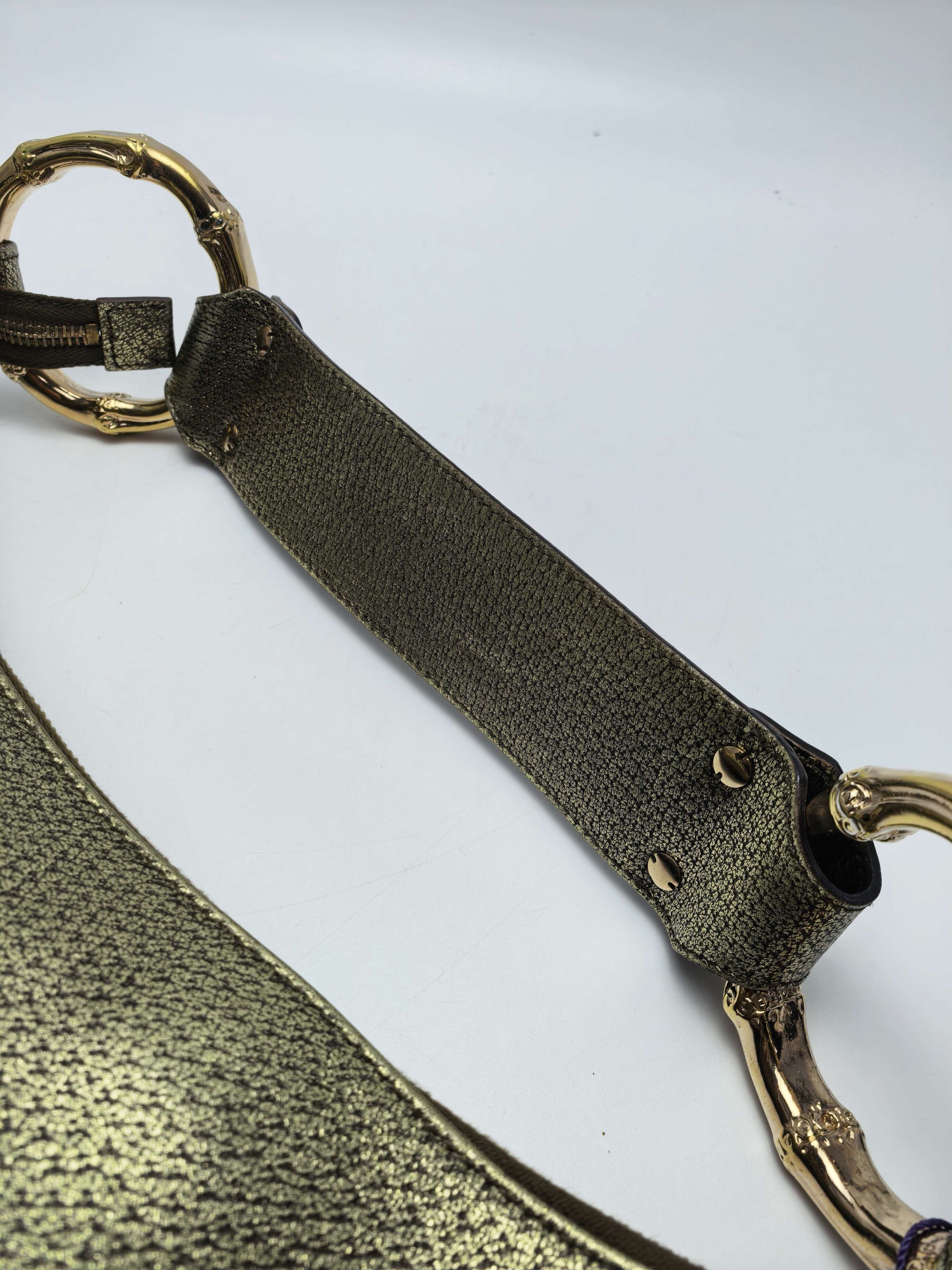 【*Shipped from: China*】GUCCI Bamboo Leather Handbag 131038 — view 6