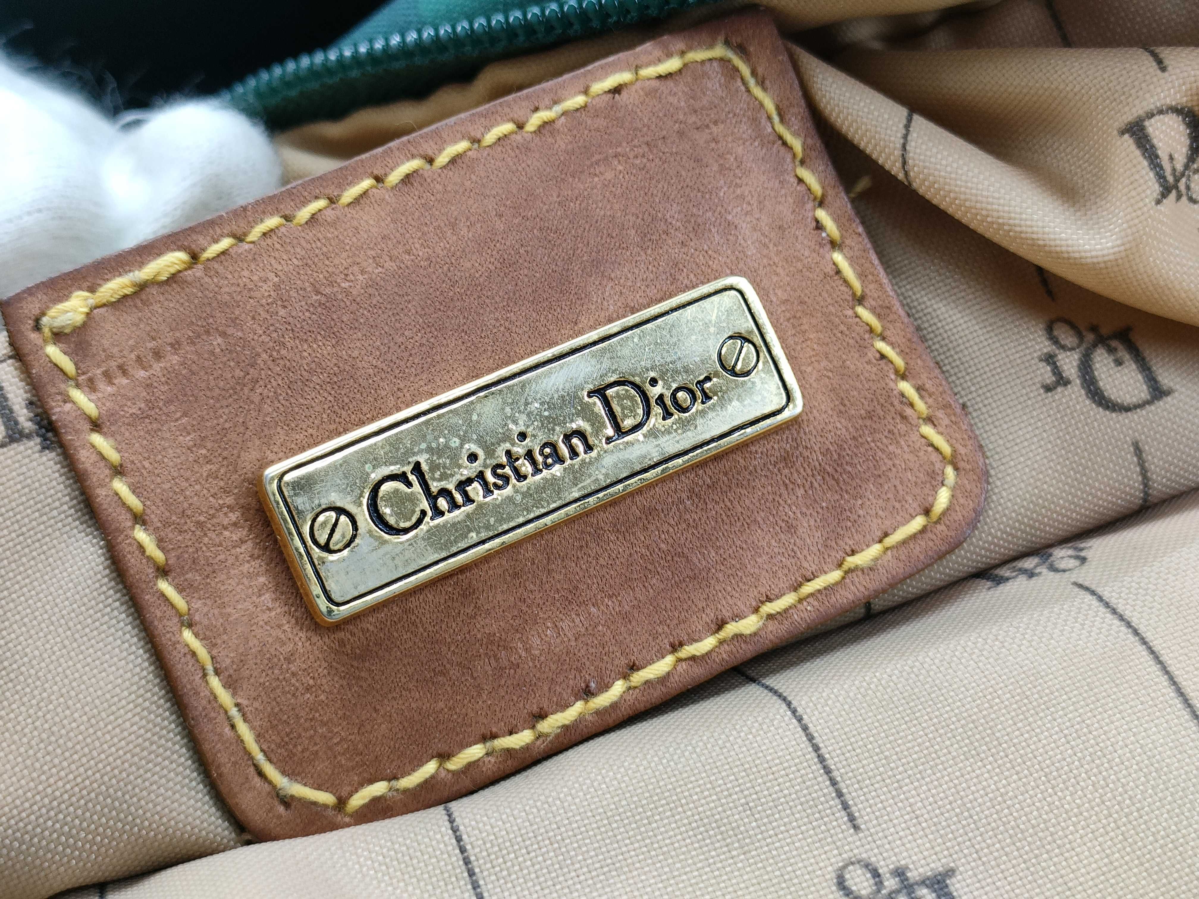 Vintage Green Checkered Shoulder Bag — view 11