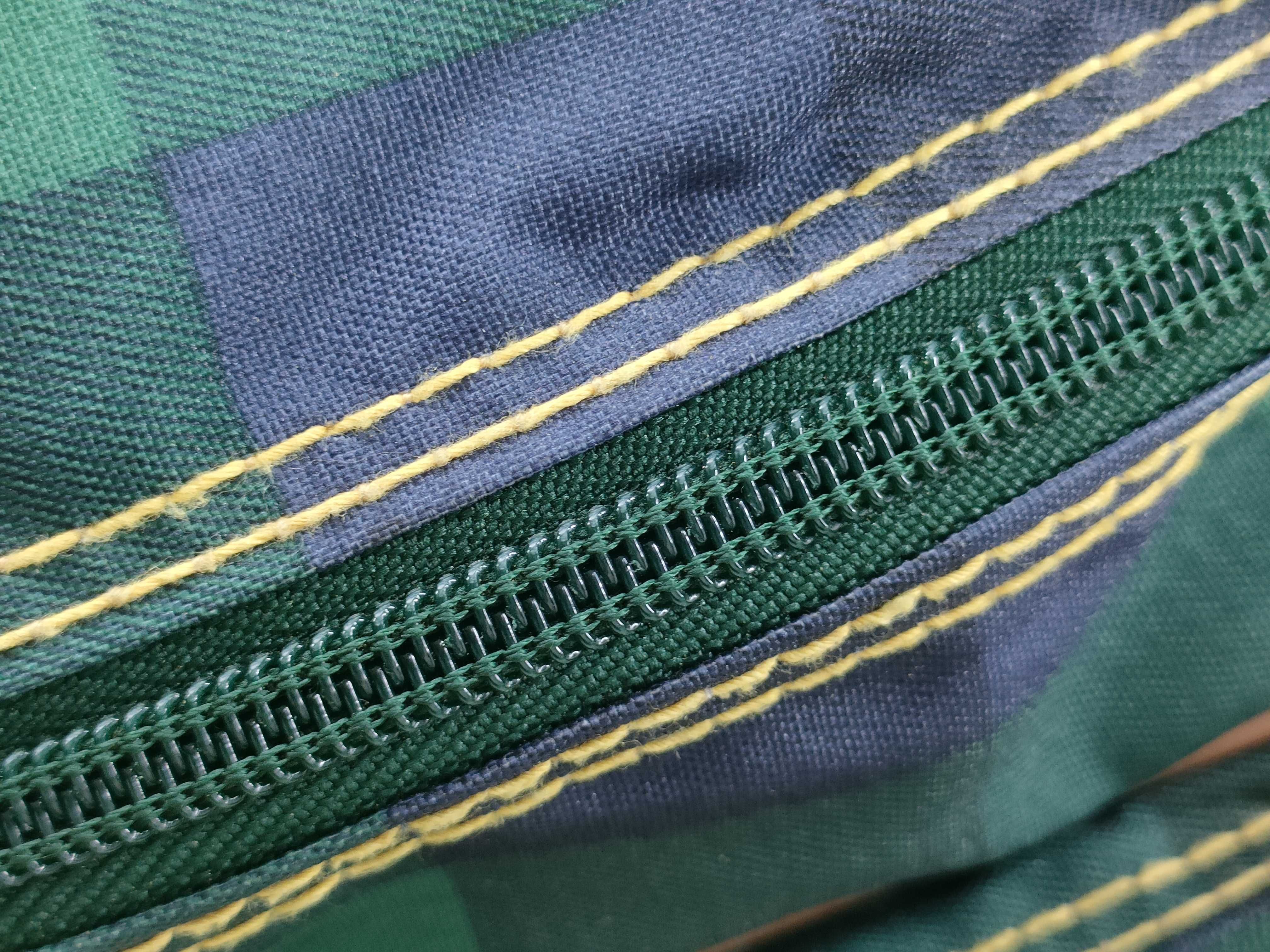 Vintage Green Checkered Shoulder Bag — view 8