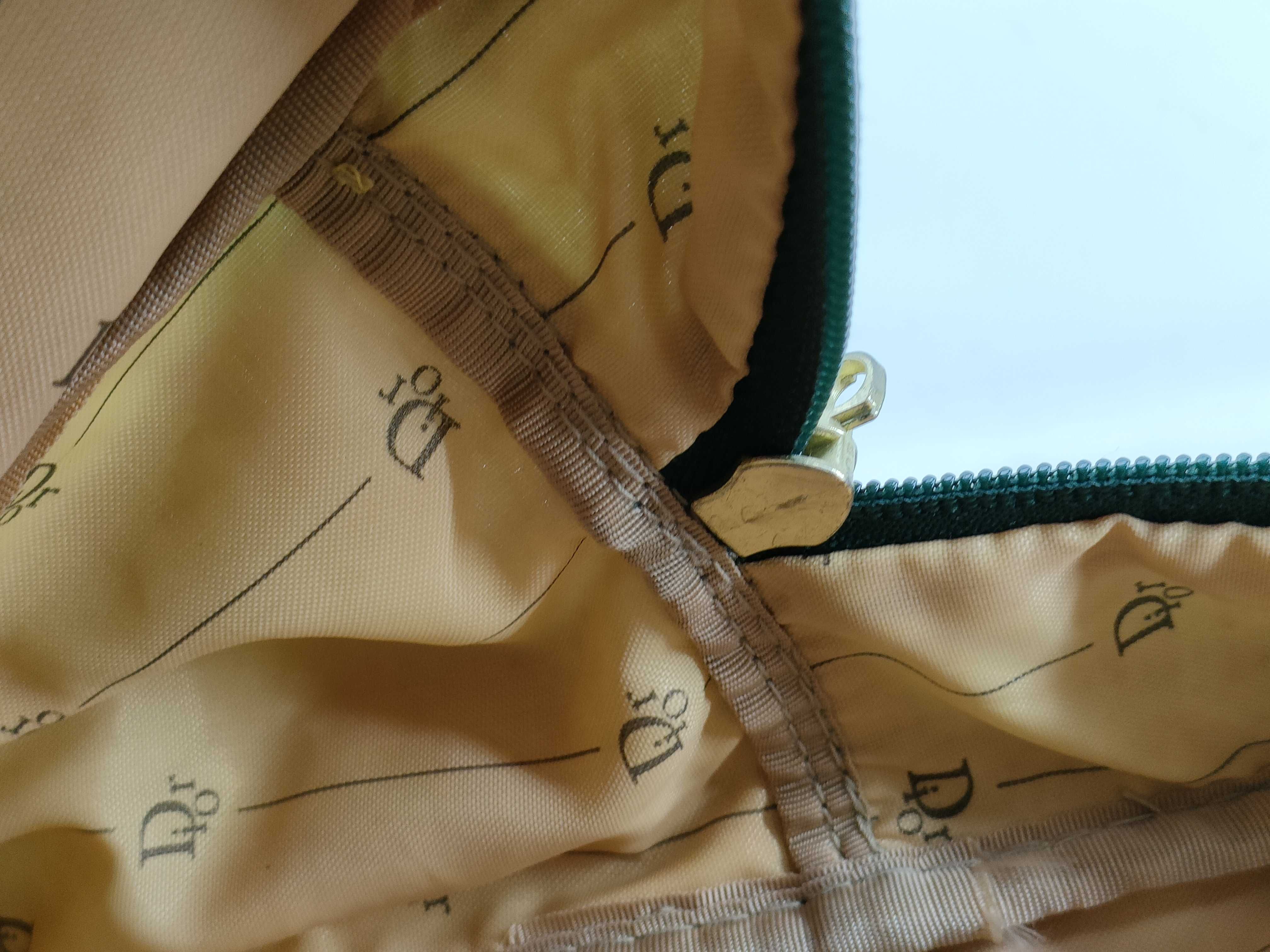 Vintage Green Checkered Shoulder Bag — view 10
