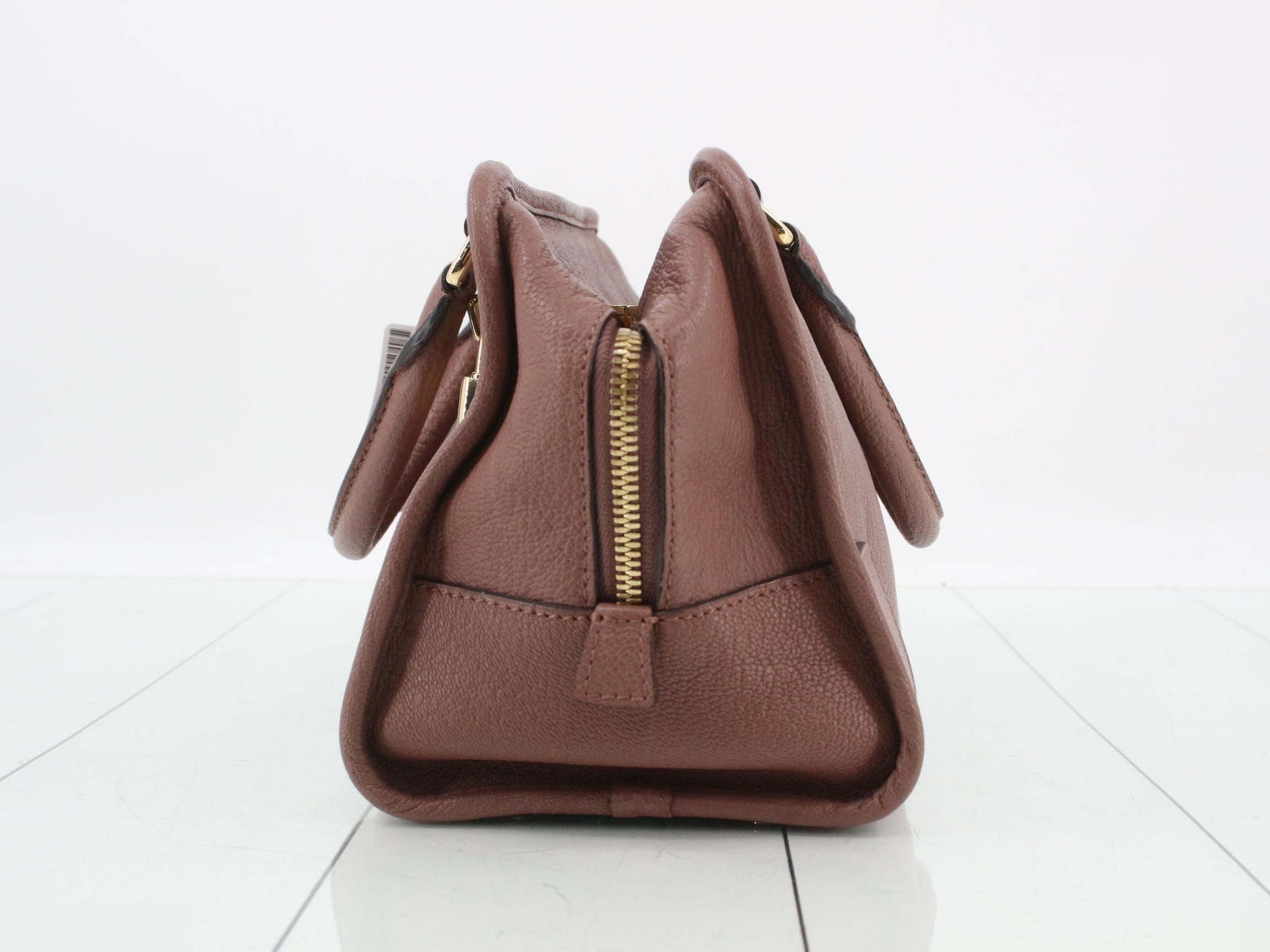 Amazona 28 Large Logo Handbag, Brown — view 3