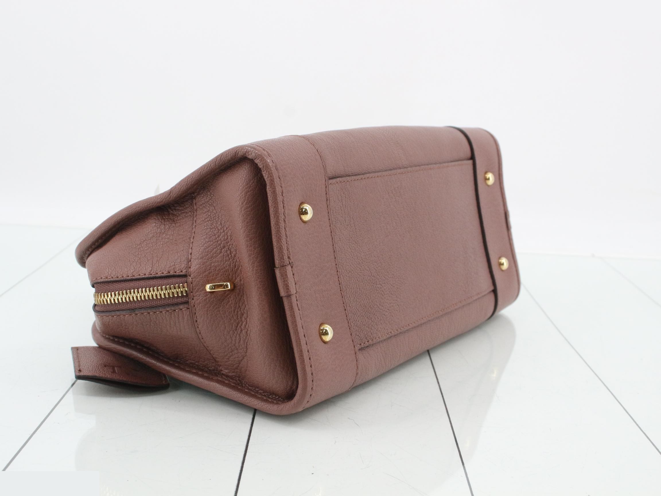 Amazona 28 Large Logo Handbag, Brown — view 5