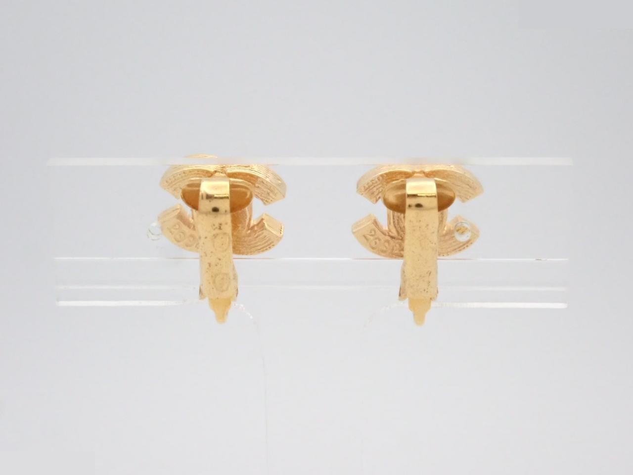 Coco Mark Gold Earrings — view 2