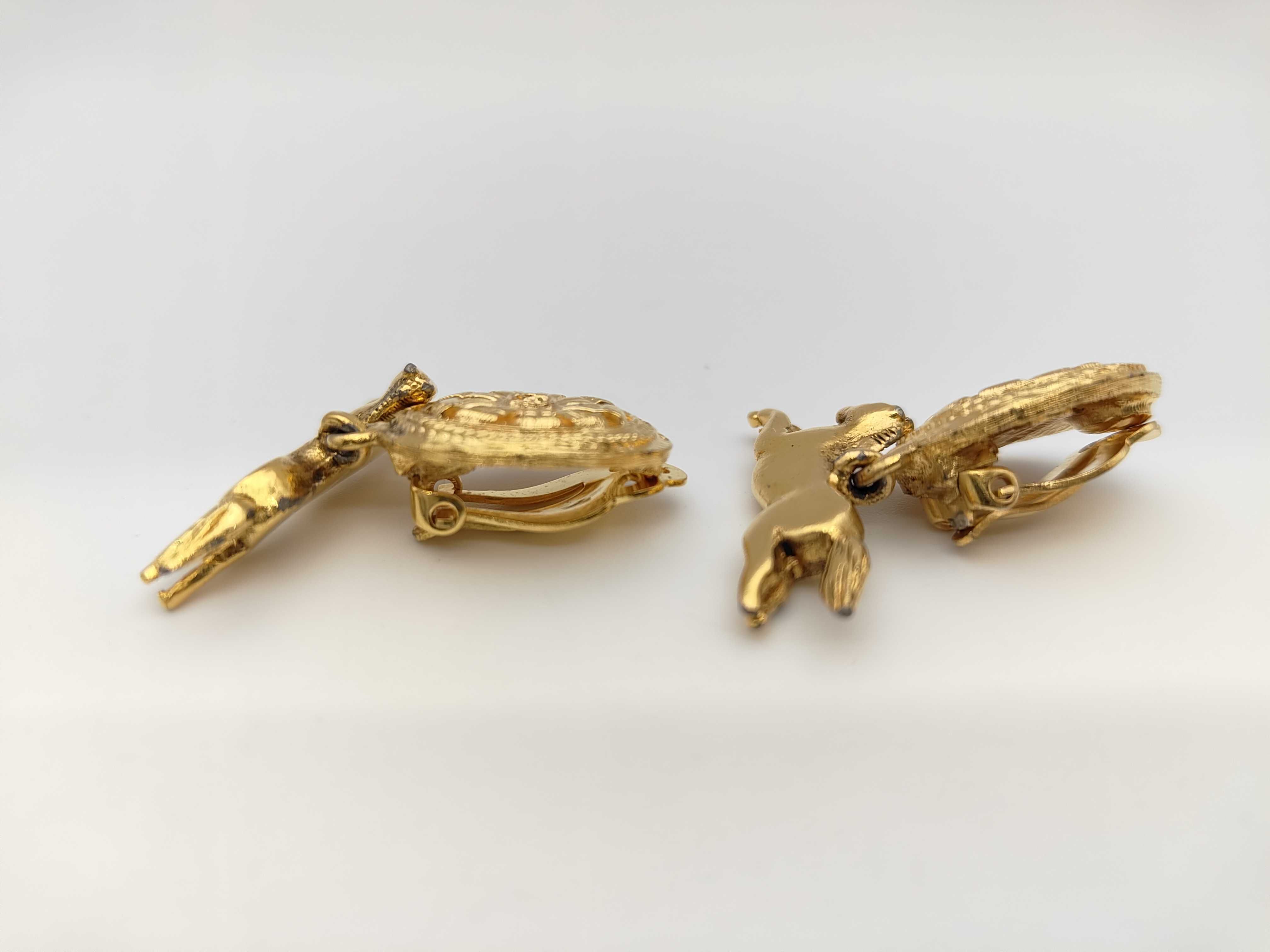 Coco Mark Horse Swing Earrings (with markings) — view 3