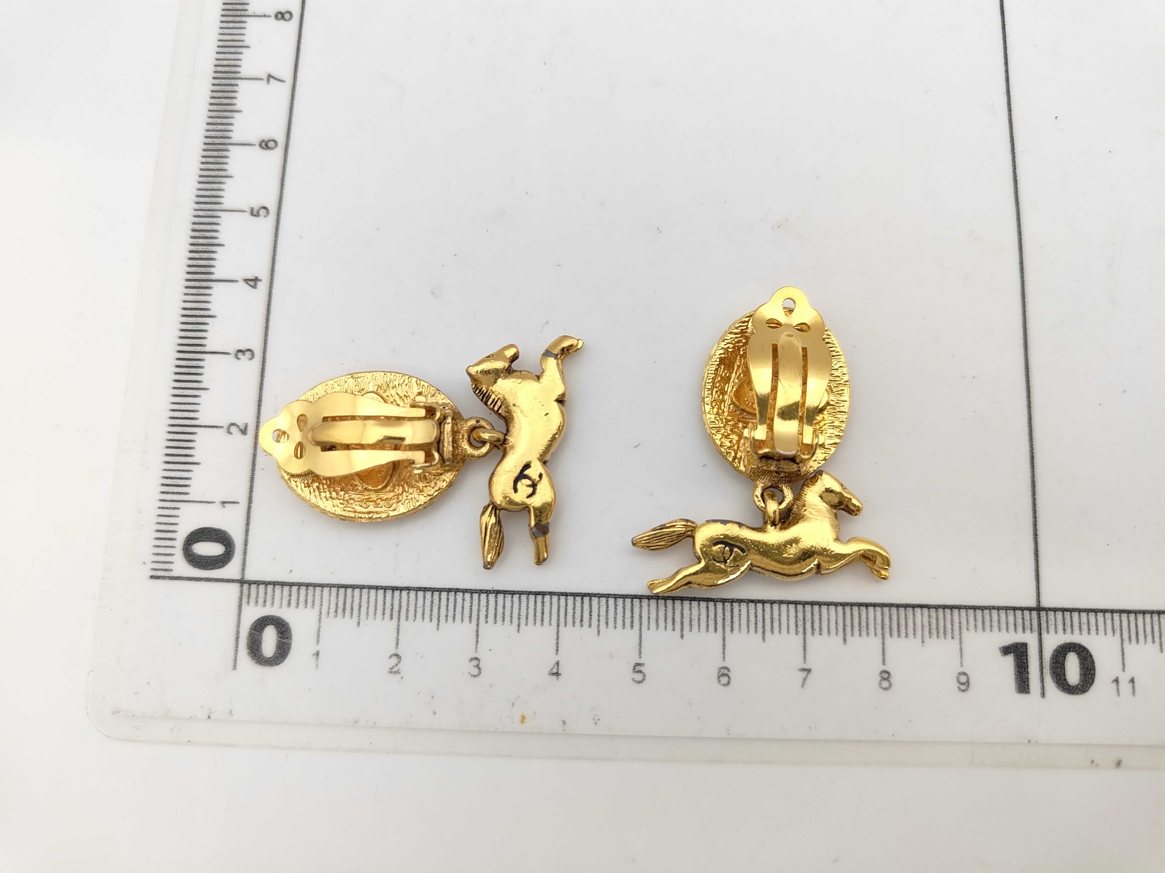 Coco Mark Horse Swing Earrings (with markings) — view 6