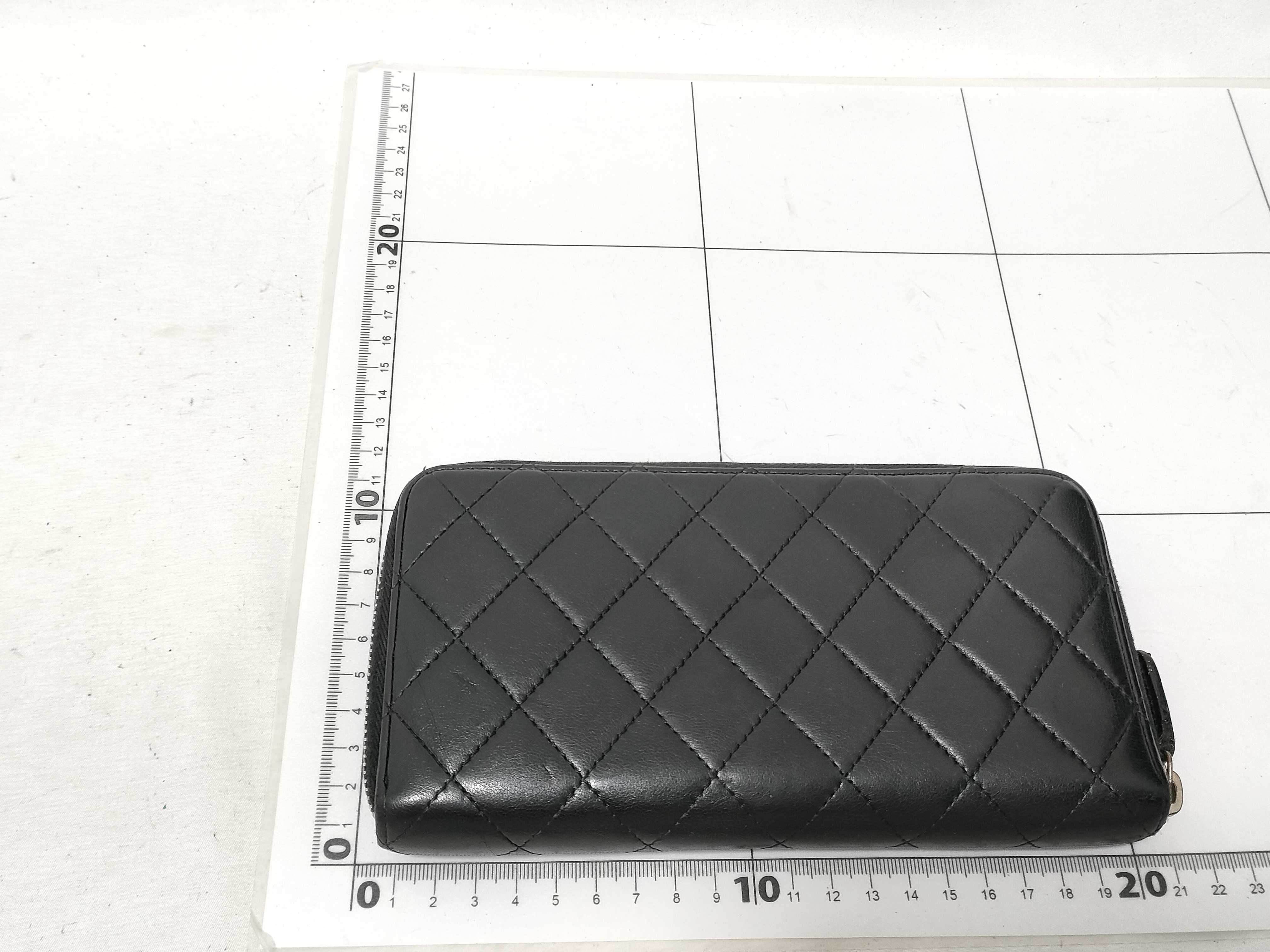 Lambskin Round Zip Long Wallet — view 2