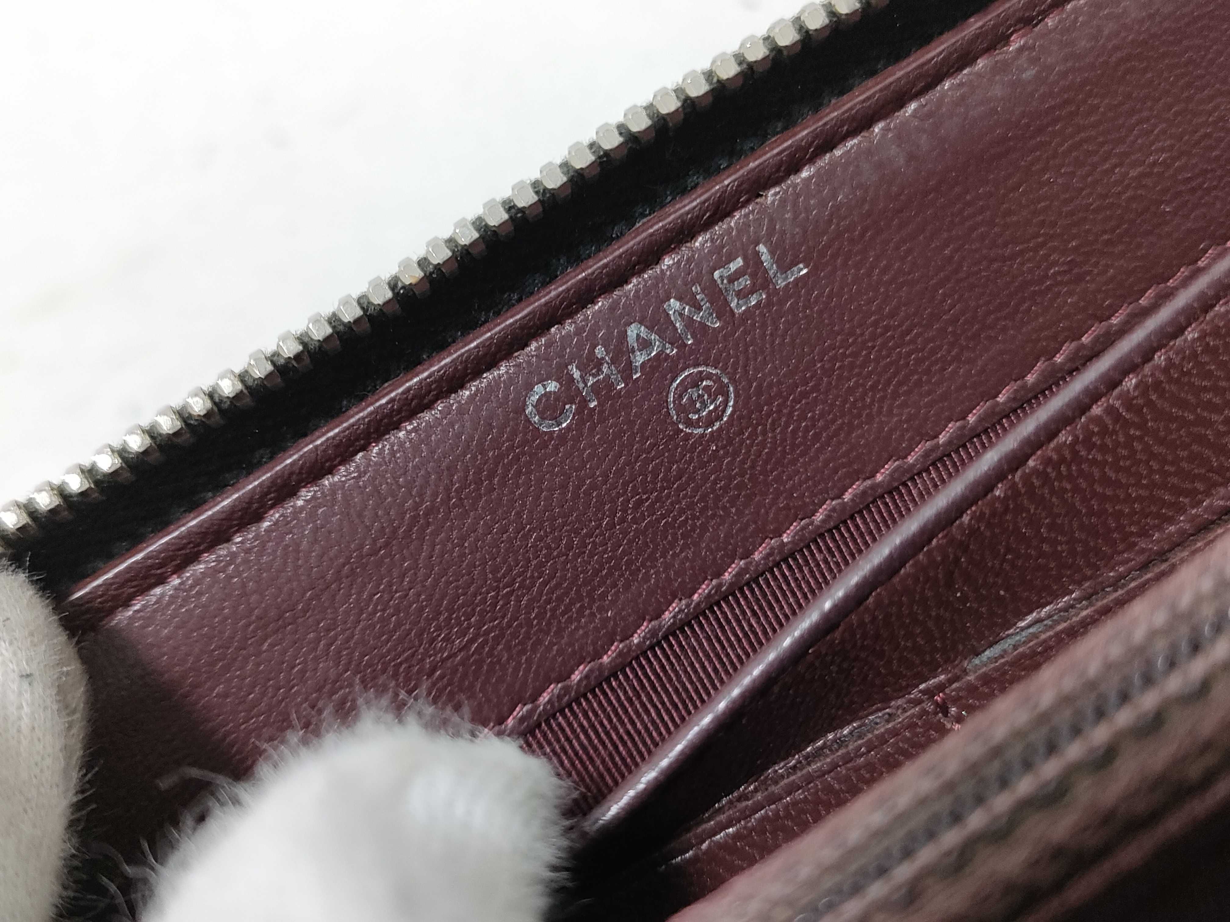 Lambskin Round Zip Long Wallet — view 13