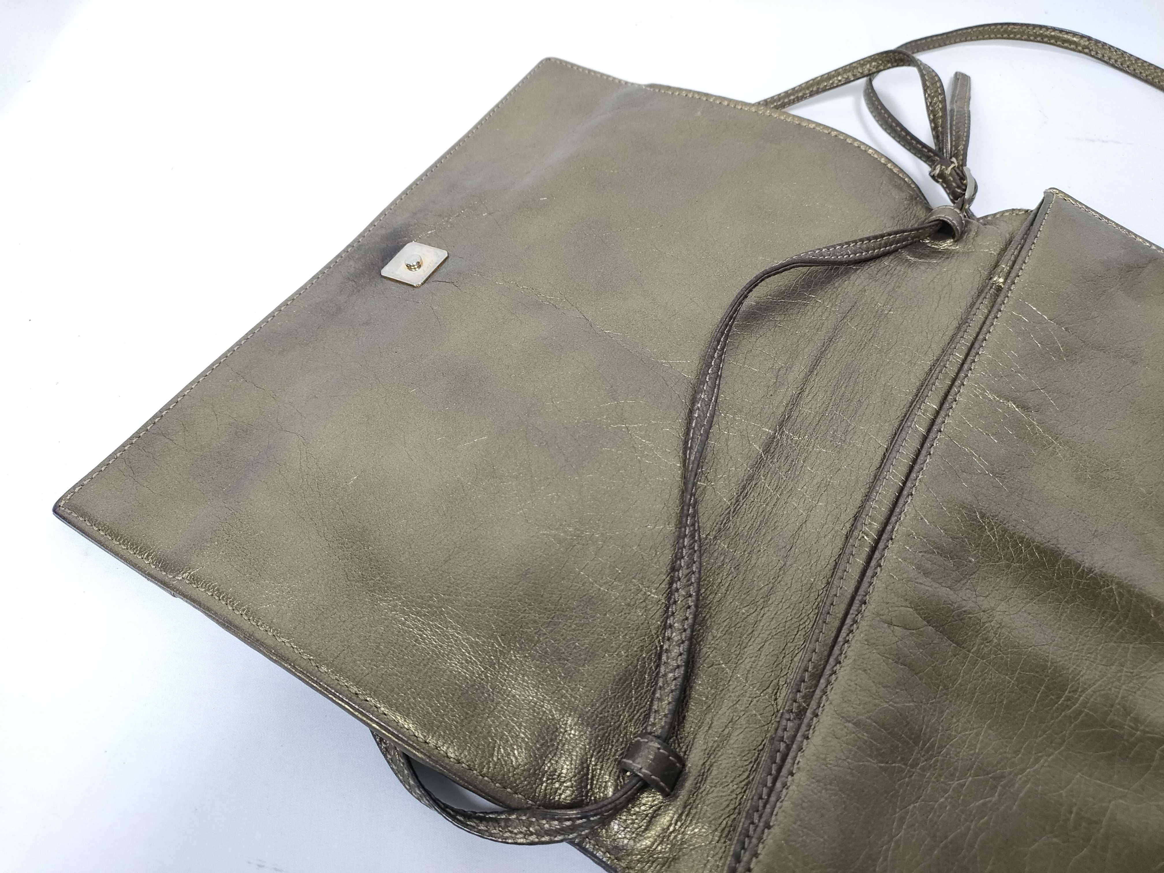 Authentic Vintage Gold Shoulder Bag — view 13