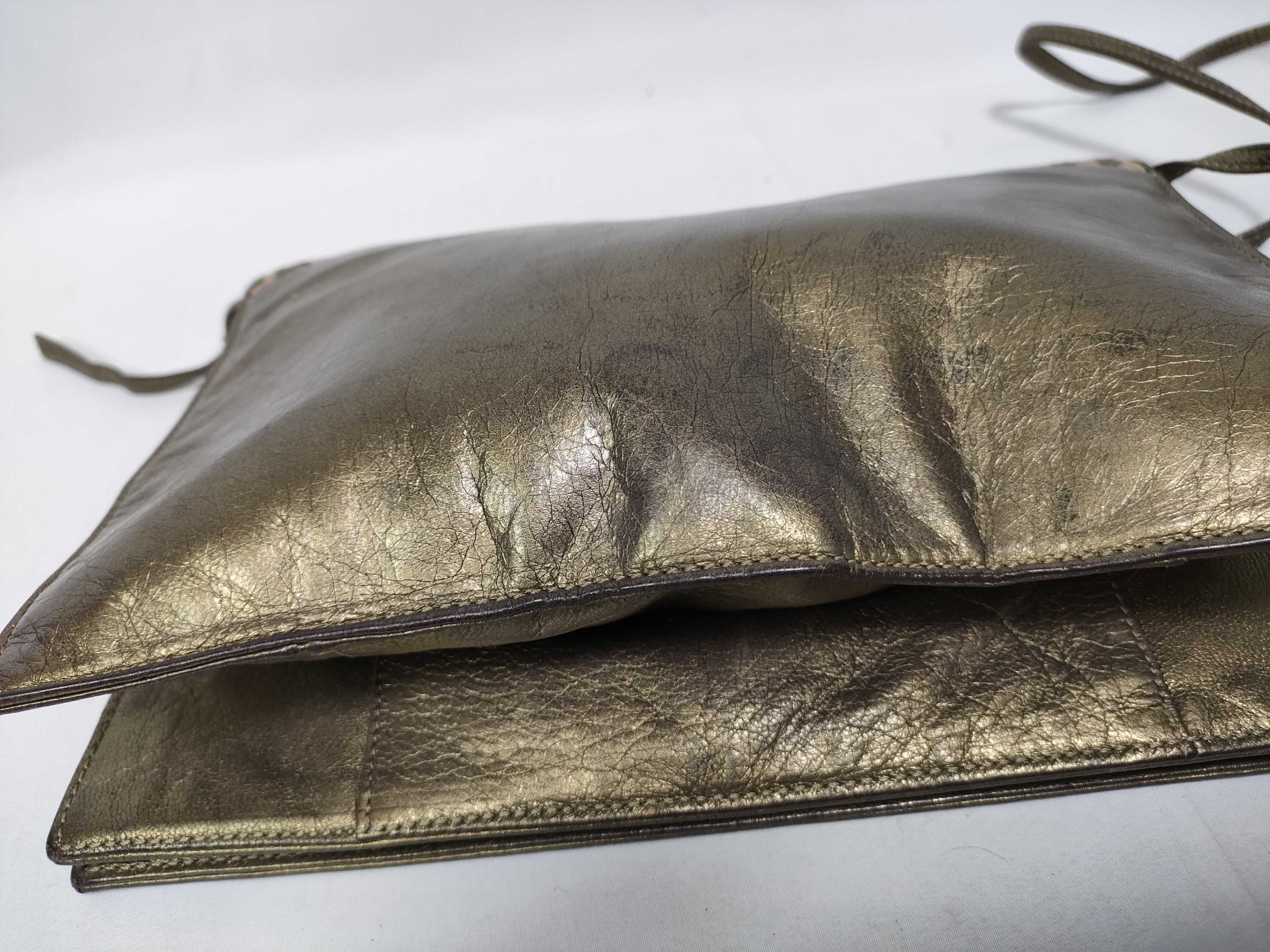 Authentic Vintage Gold Shoulder Bag — view 5
