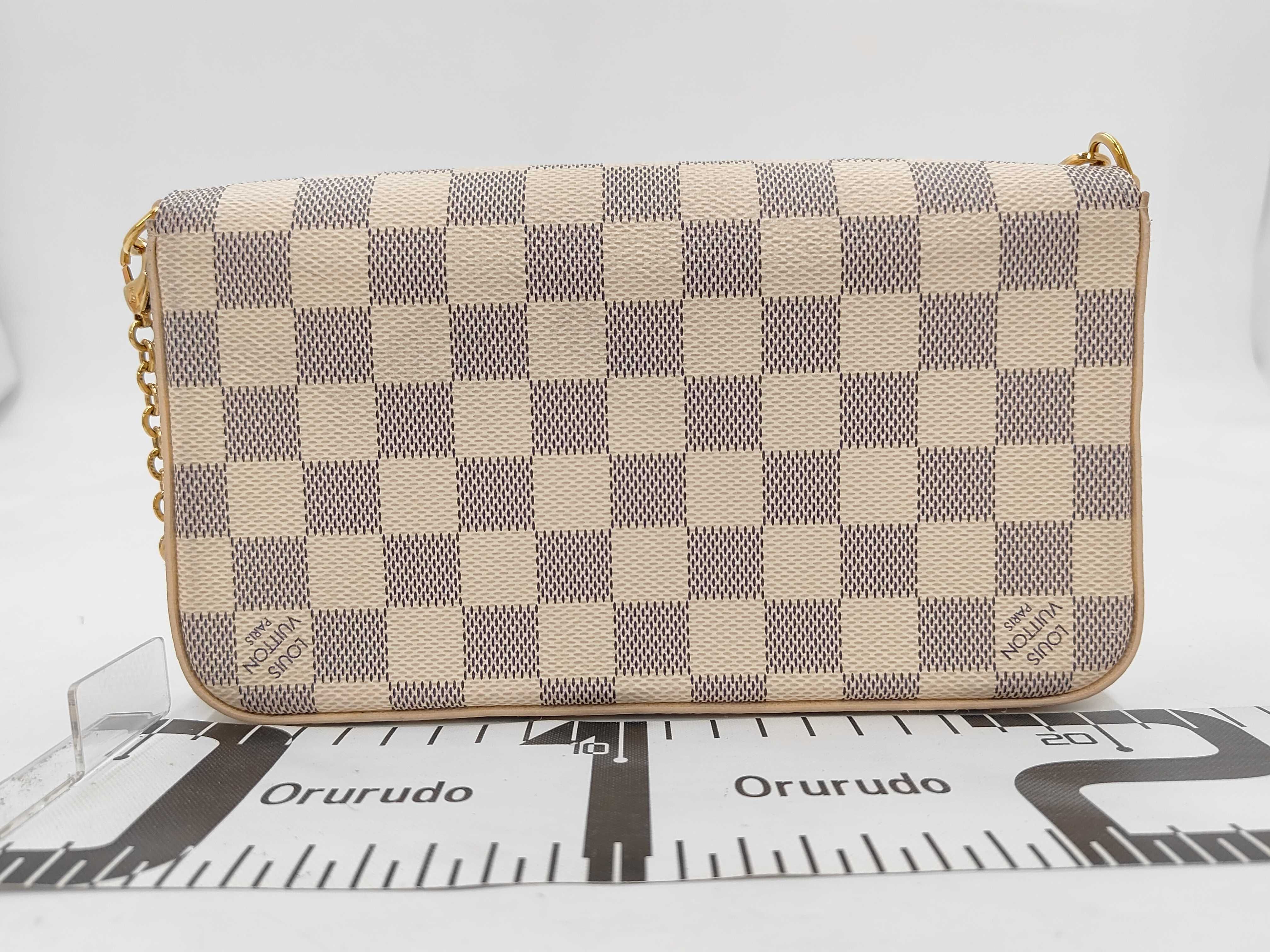 Damier Azur LV bag shoulder bag — view 2
