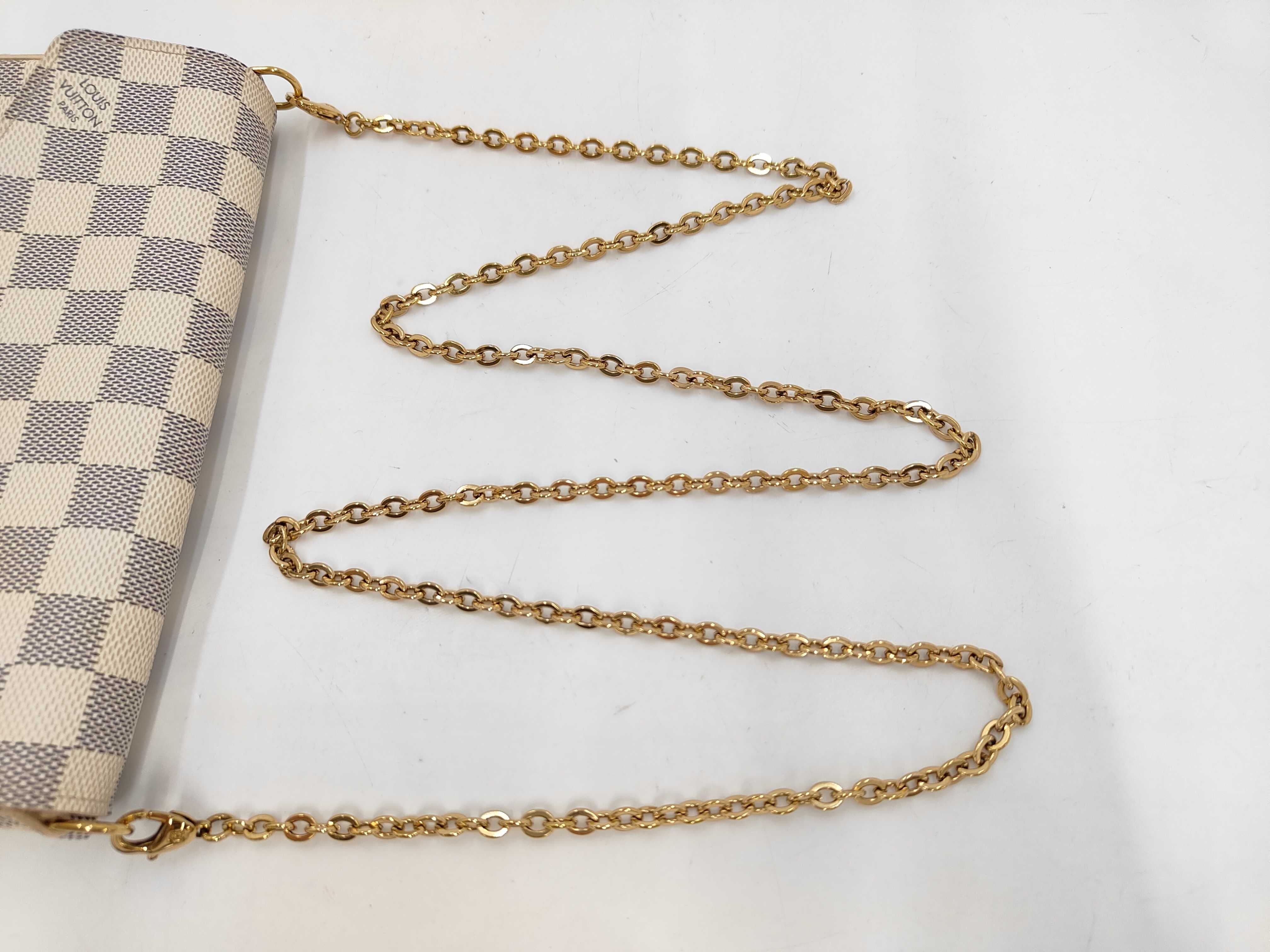 Damier Azur LV bag shoulder bag — view 5