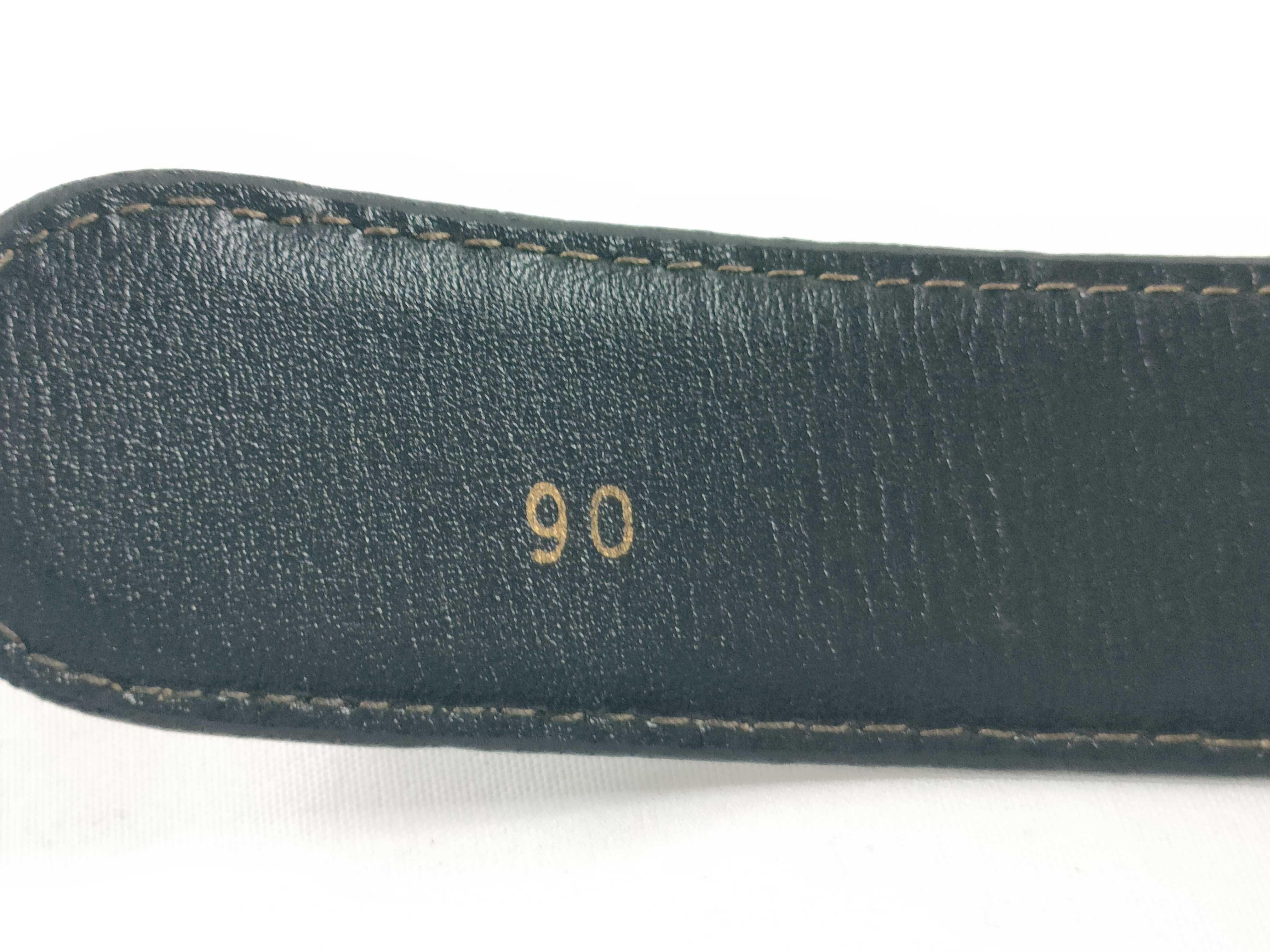leather belt with carriage hardware, size 90. — view 5