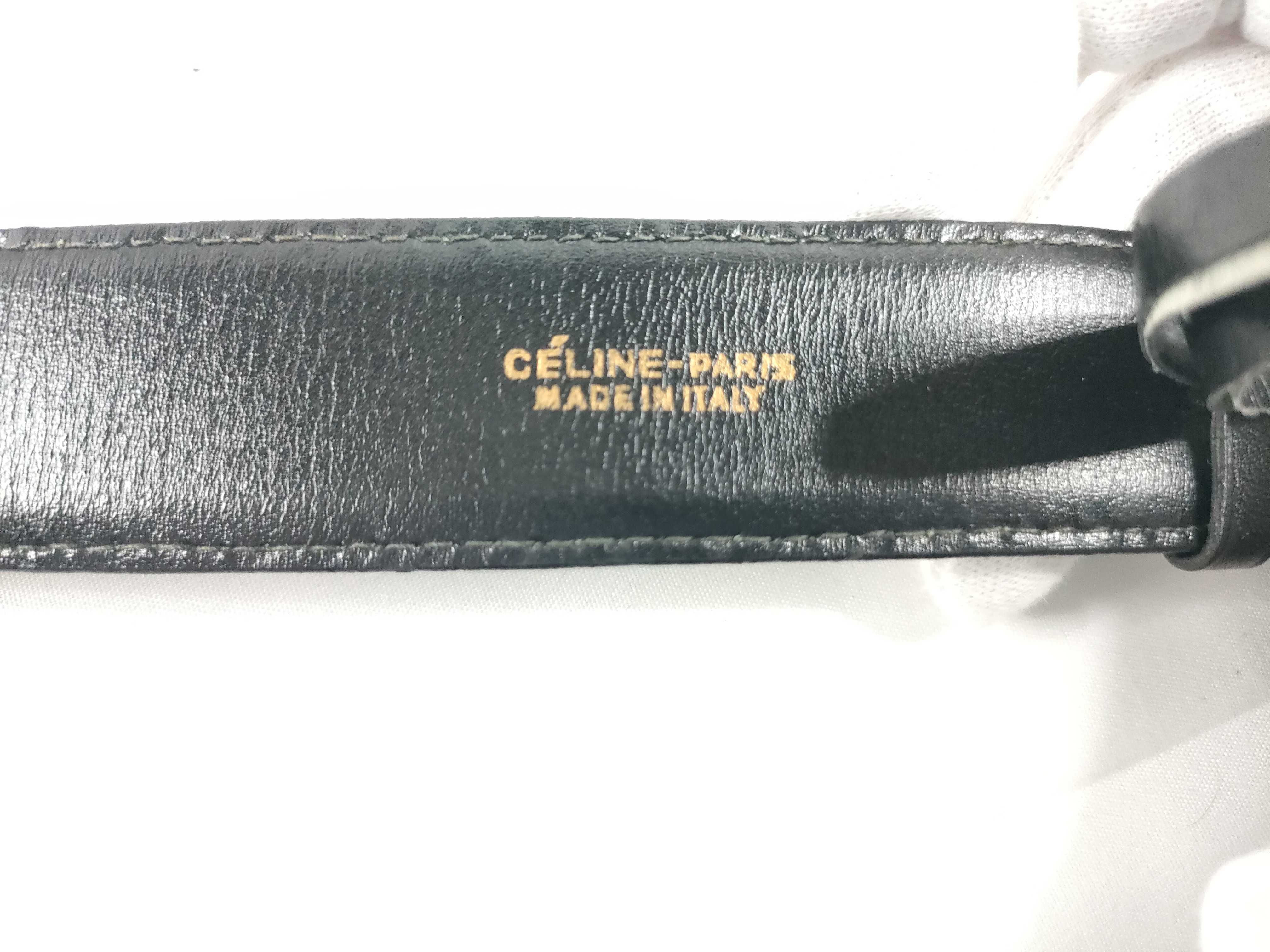 leather belt with carriage hardware, size 90. — view 6