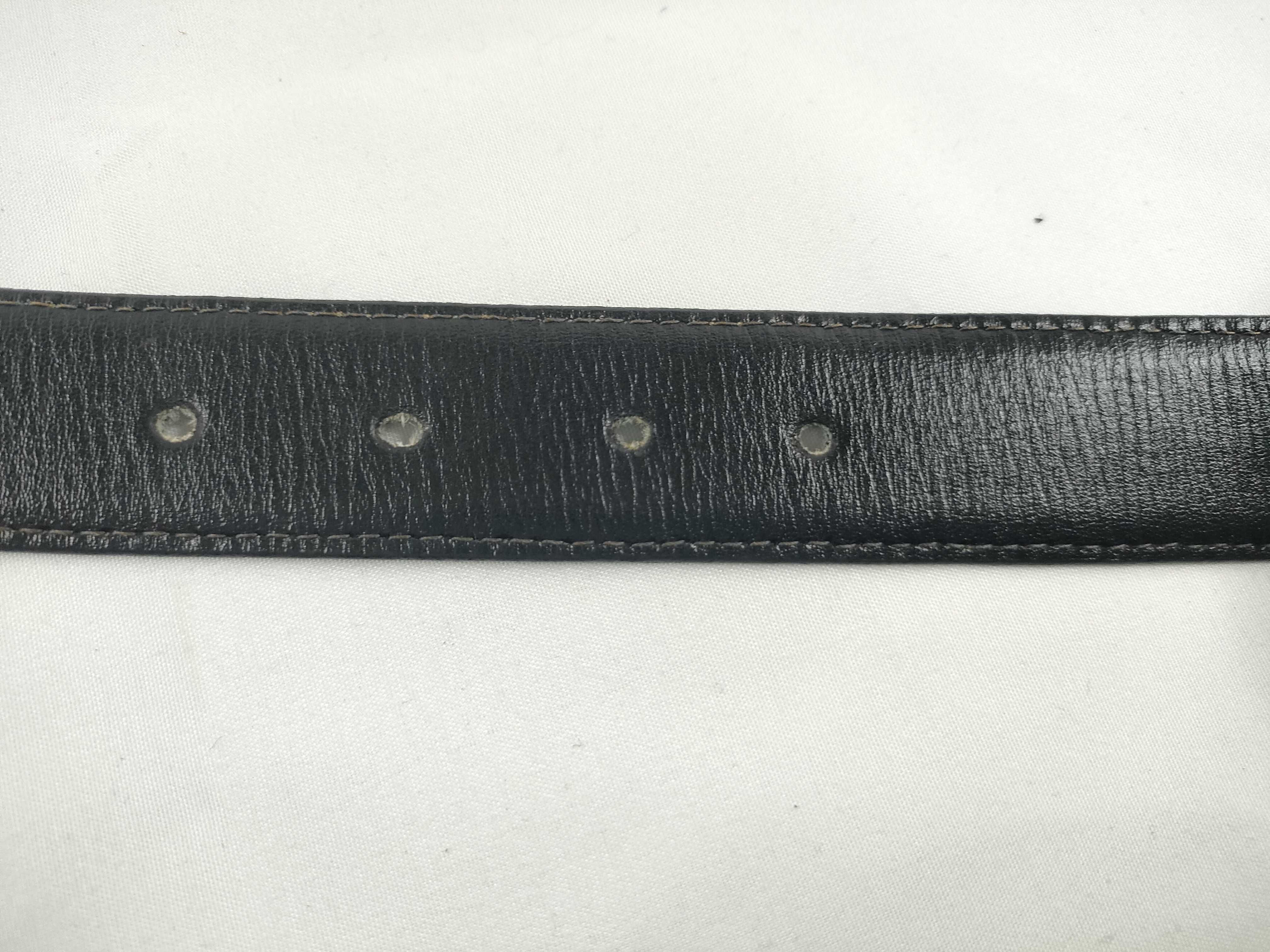 leather belt with carriage hardware, size 90. — view 7