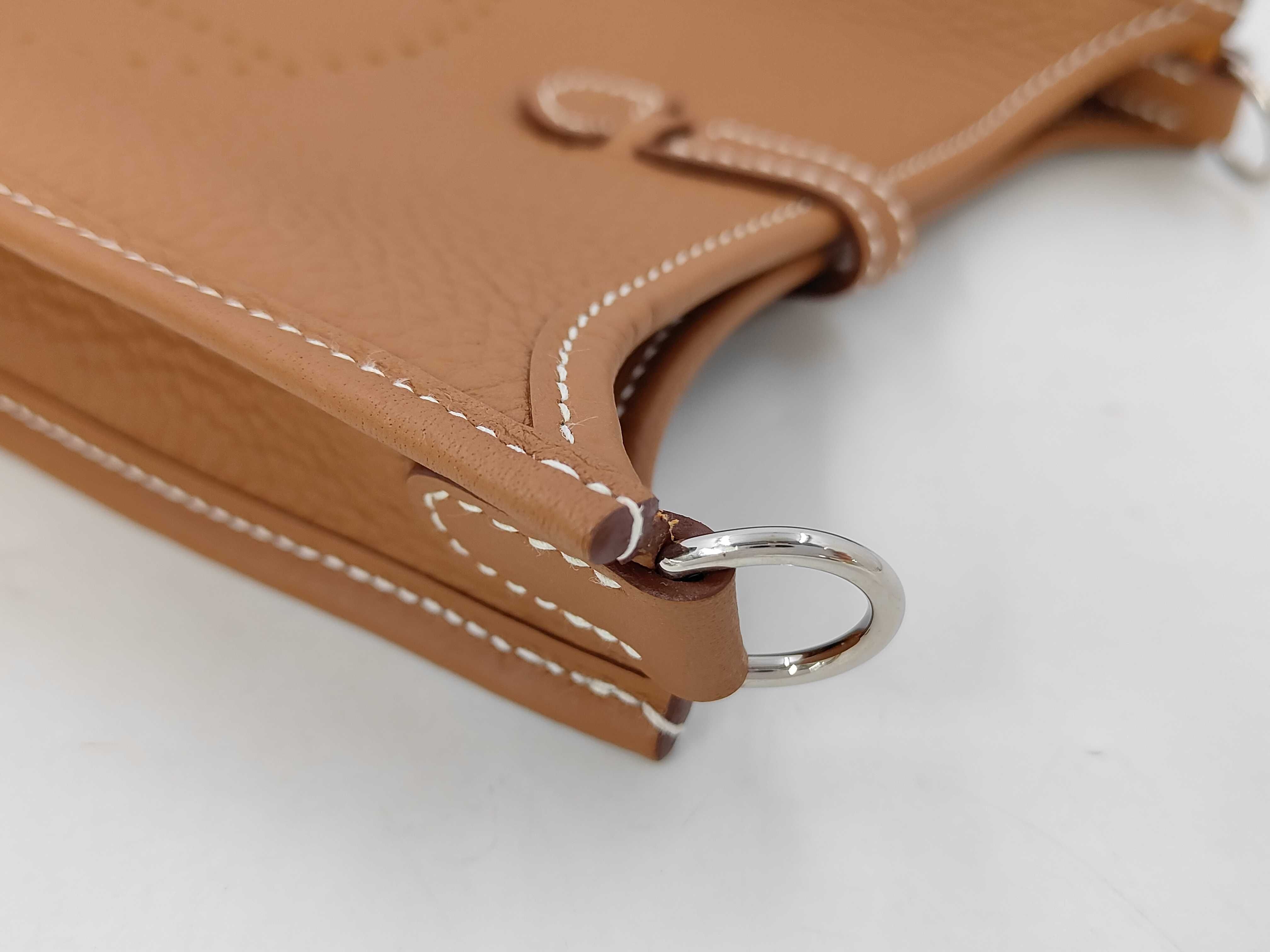 Evelyne 16 TPM Taurillon Clemence Leather, Gold, Gold Hardware, K: 2025 Shoulder Bag — view 5