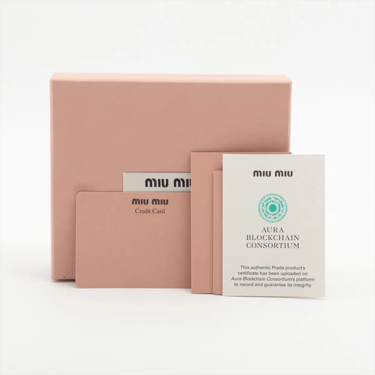 Logo 5MV204 Leather Compact Wallet Brown — view 8