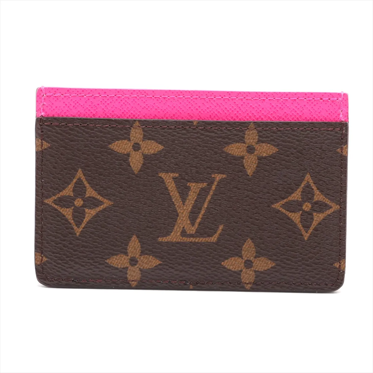 LV x TM Porte Cartes Simple M13439 Brown x Pink Card Case (RFID detected) — view 2