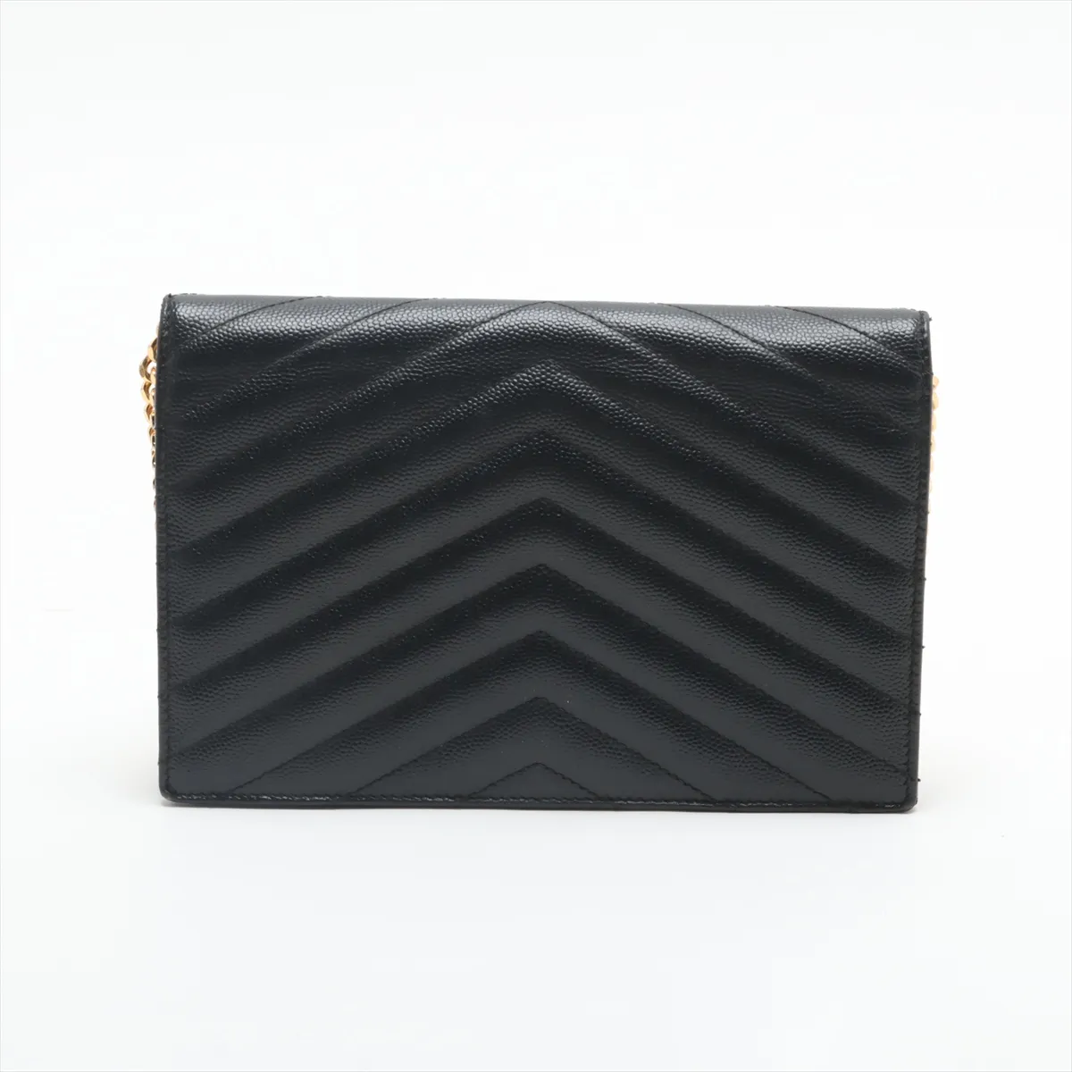 Cassandra Leather Chain Wallet Black 393953 — view 2