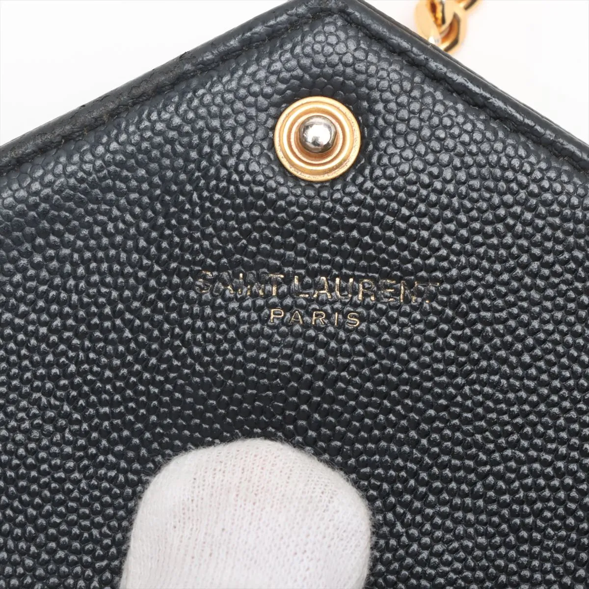 Cassandra Leather Chain Wallet Black 393953 — view 9