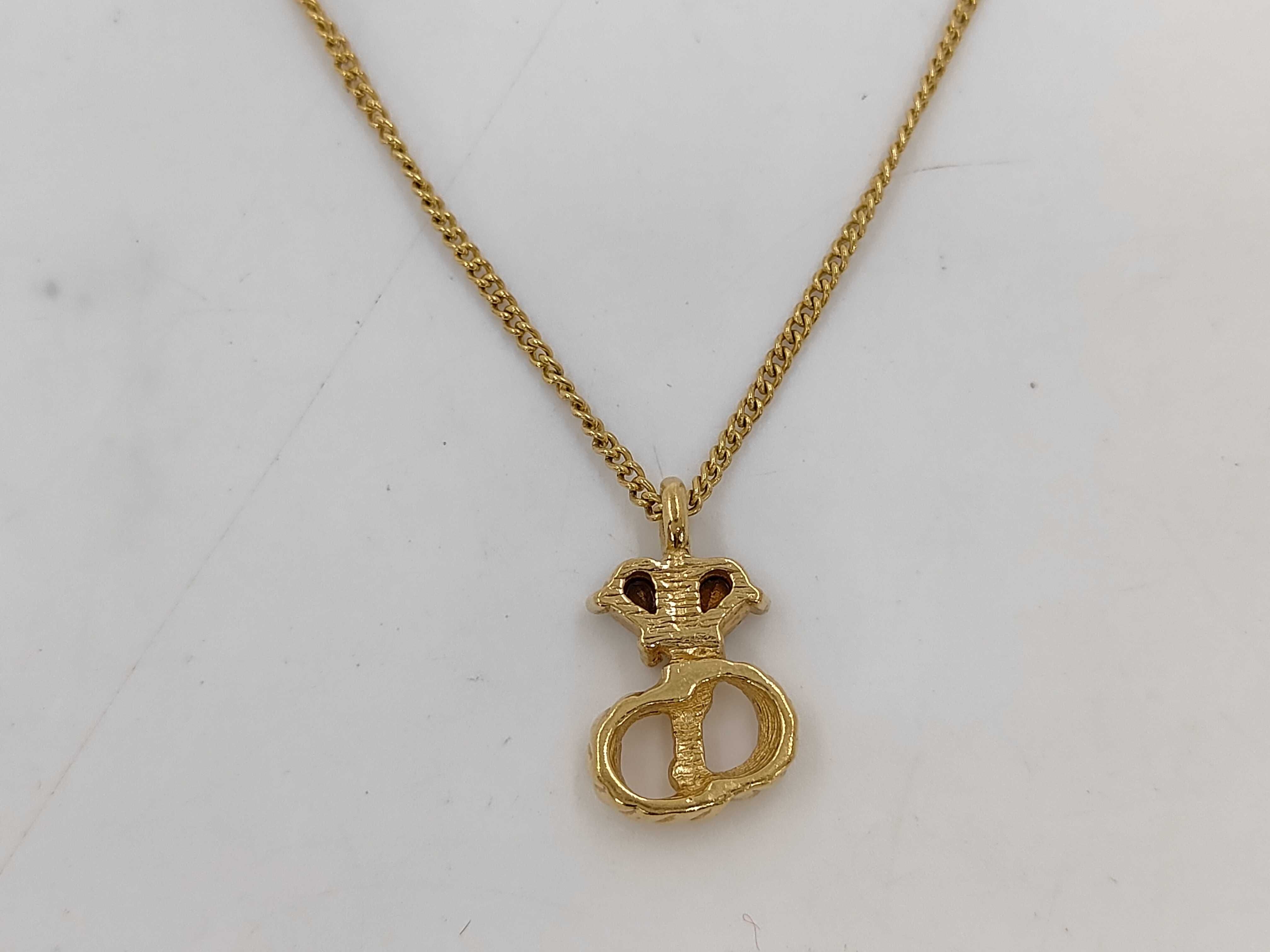 Stone CD GP Necklace — view 2