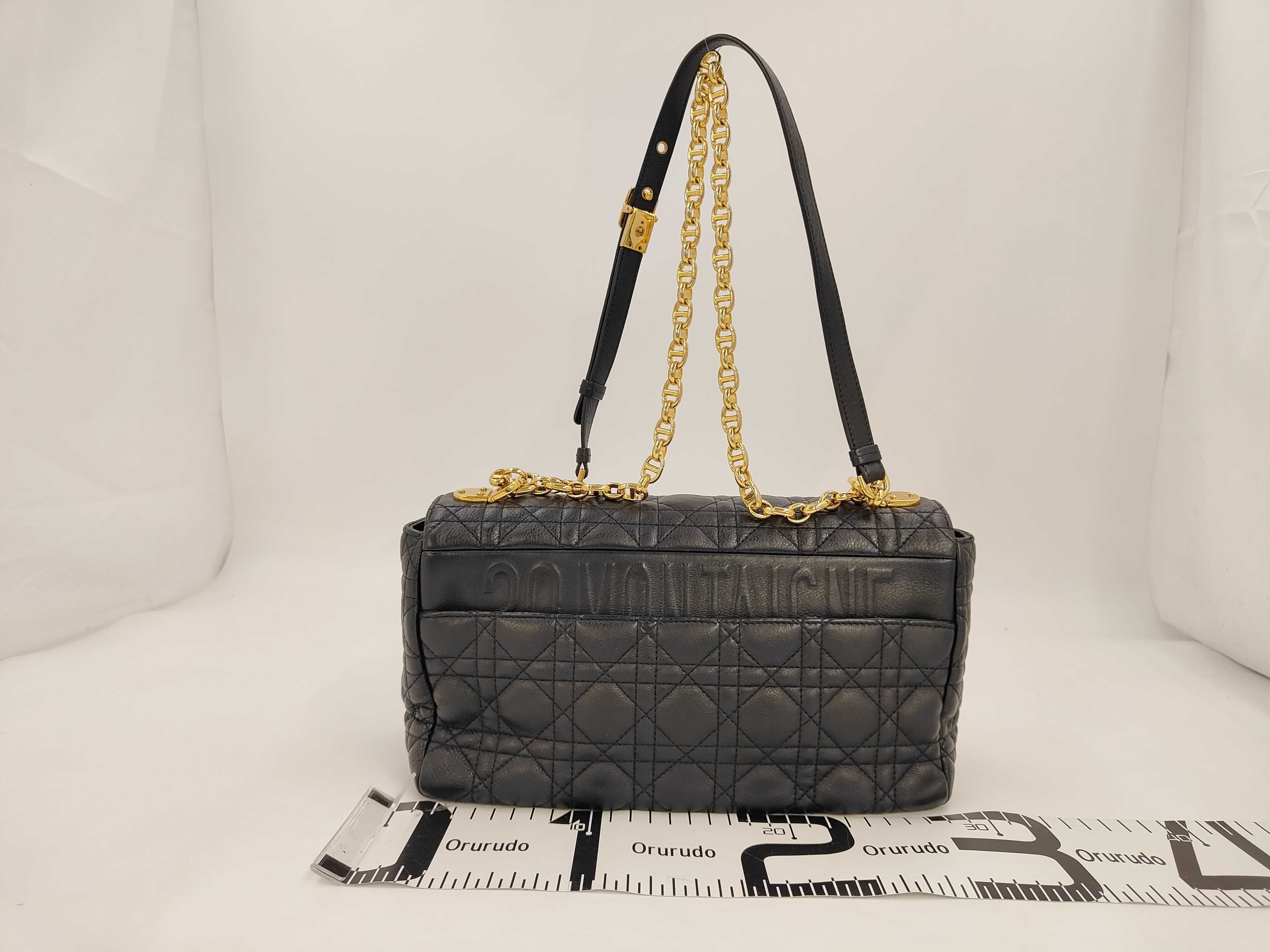 Christian Caro Canage Gold Hardware Chain Shoulder Bag Black Shoulder Bag — view 2