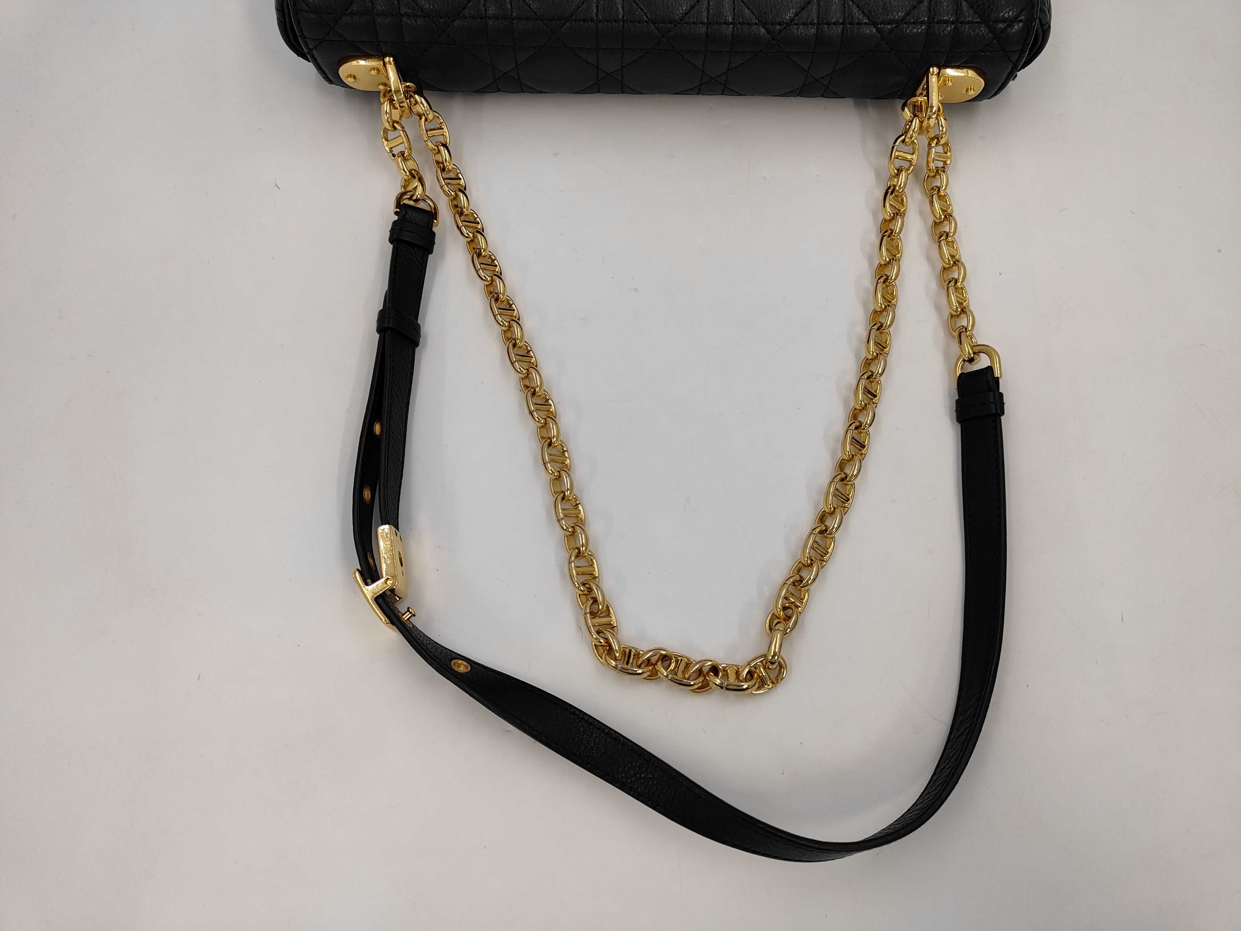 Christian Caro Canage Gold Hardware Chain Shoulder Bag Black Shoulder Bag — view 5