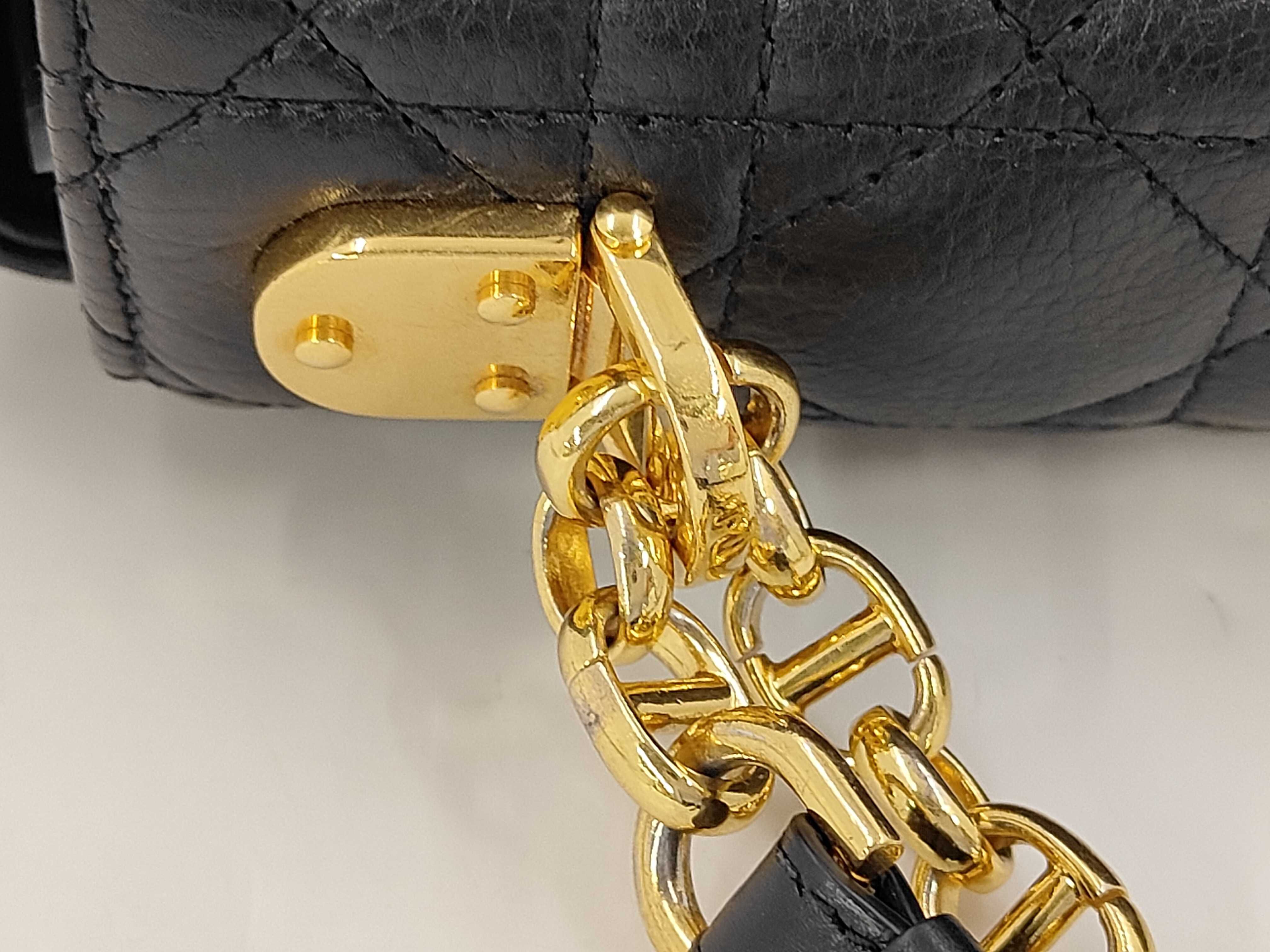 Christian Caro Canage Gold Hardware Chain Shoulder Bag Black Shoulder Bag — view 7