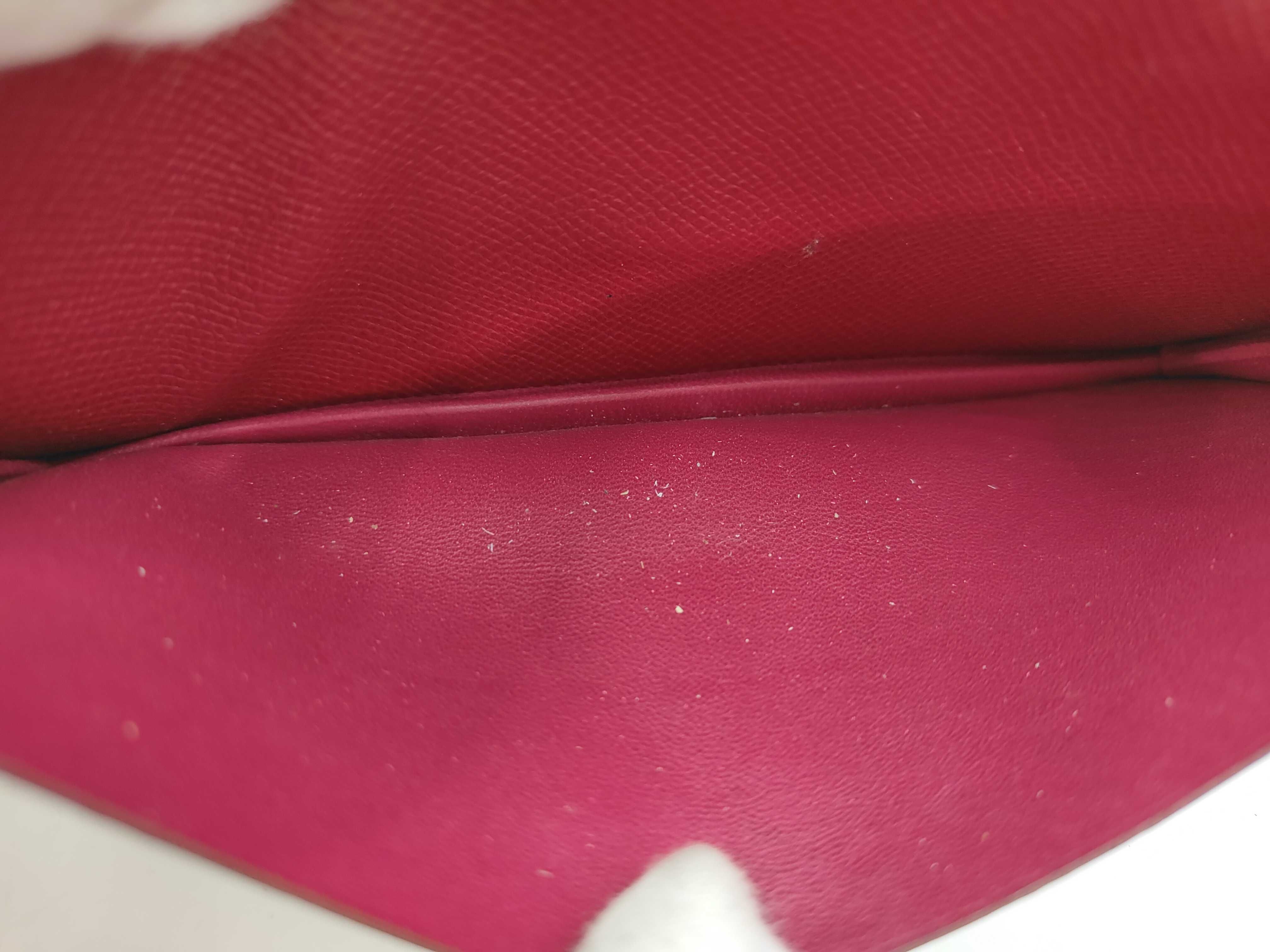 Red Epsom Bearn Long Wallet (with R stamp) — view 9