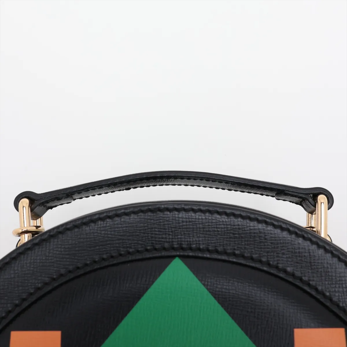 Leather 2-Way Handbag, Black, 633666 — view 6