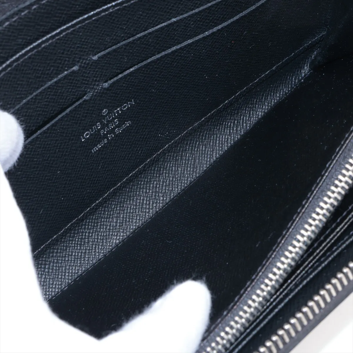 Epi Zippy Wallet M61857 CA4104 Noir Round Zip Wallet — view 5